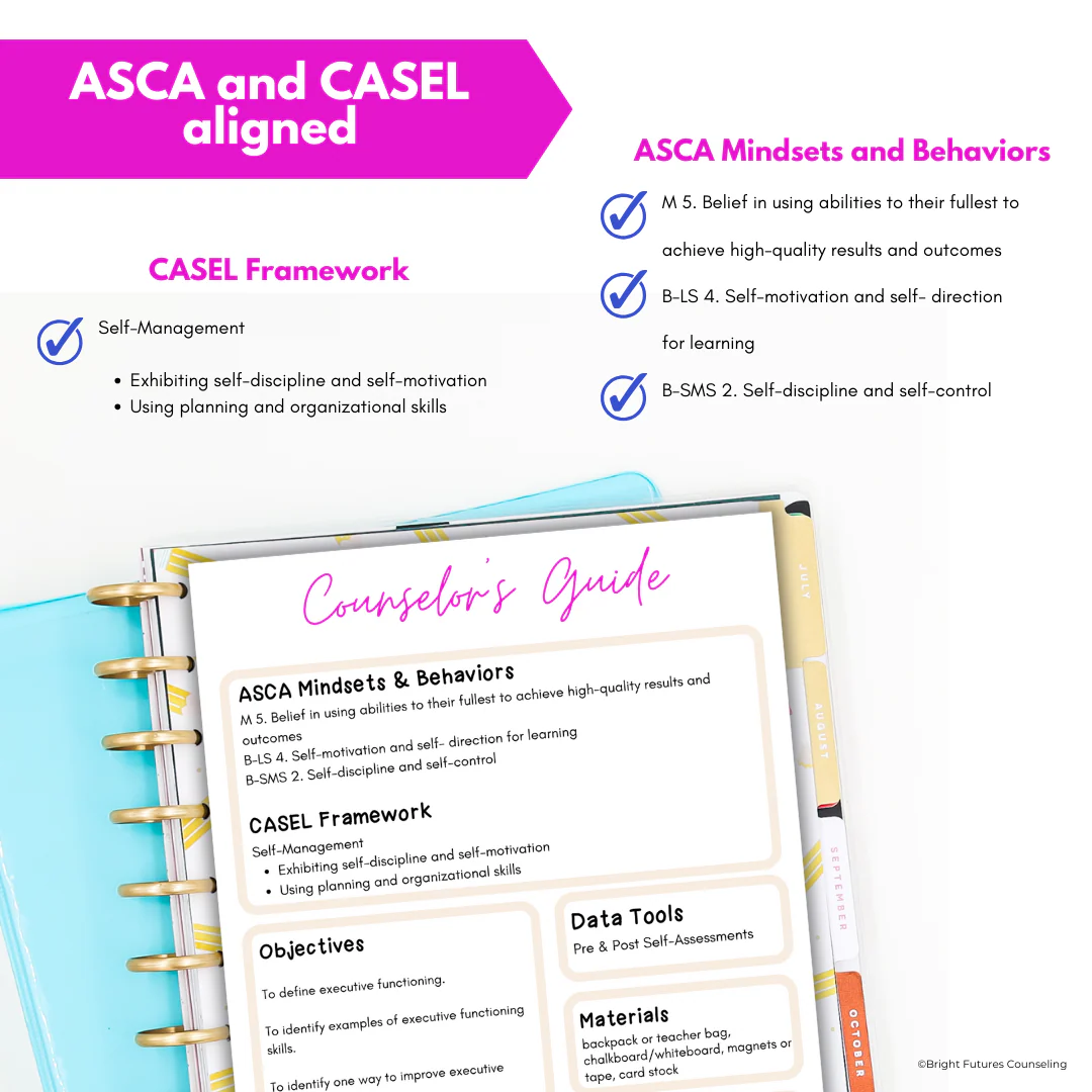 Executive Functioning Lesson Plans for Middle School Study Skills & Counseling - Image 8
