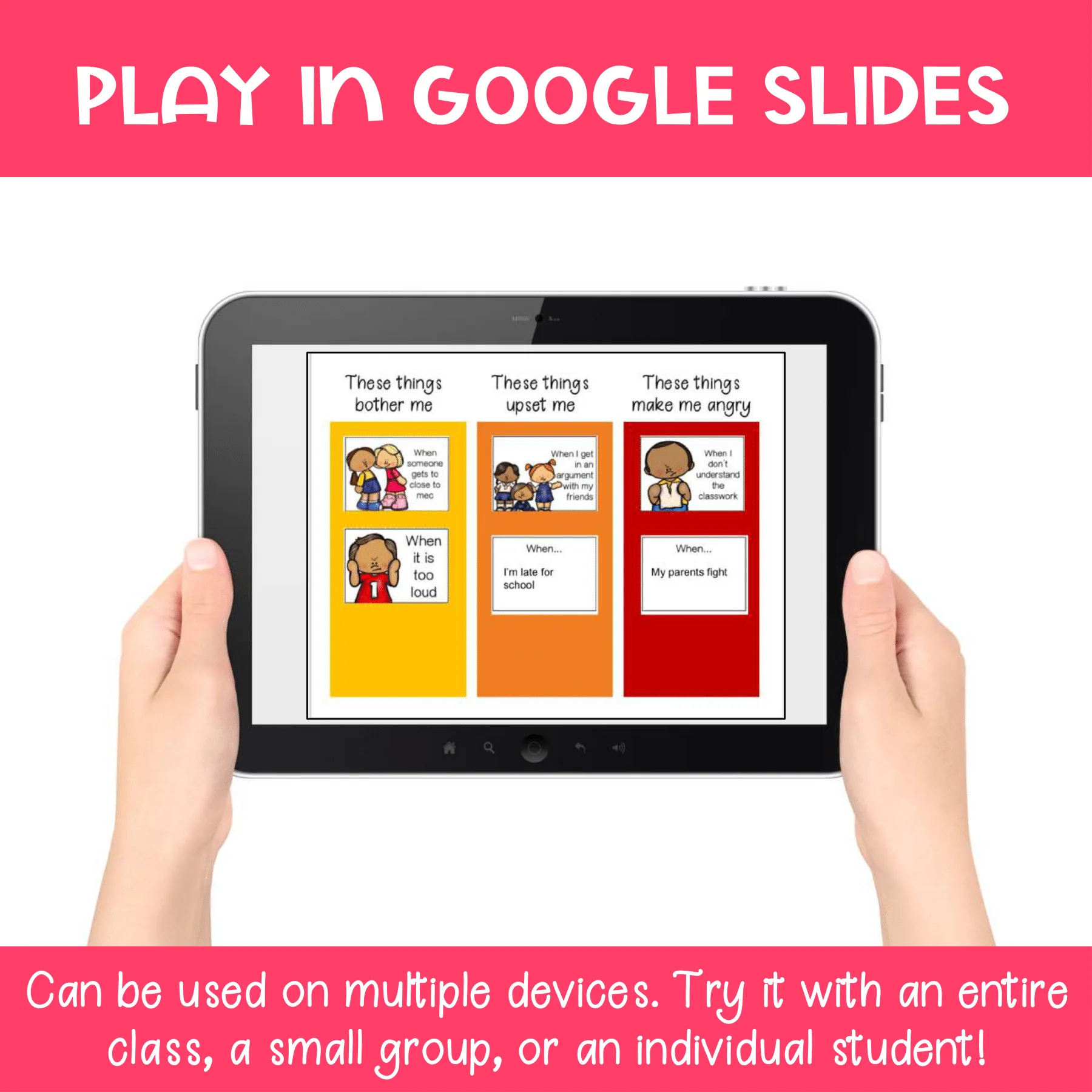 Anger Management Digital Activity with Editable Google & Boom Cards Version - Image 5