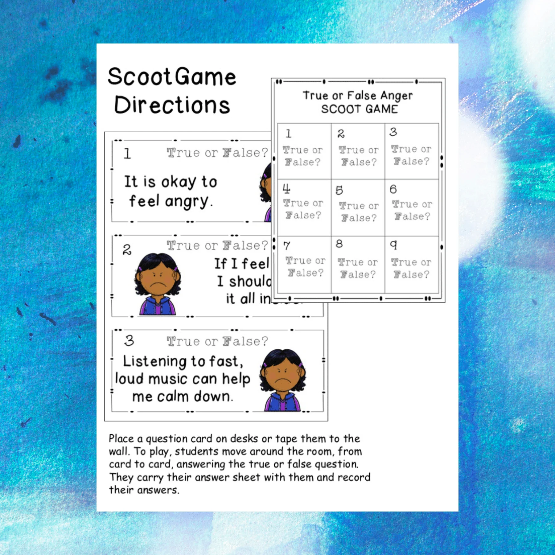 Anger Management Games Chill Zone School Counseling Games - Image 4