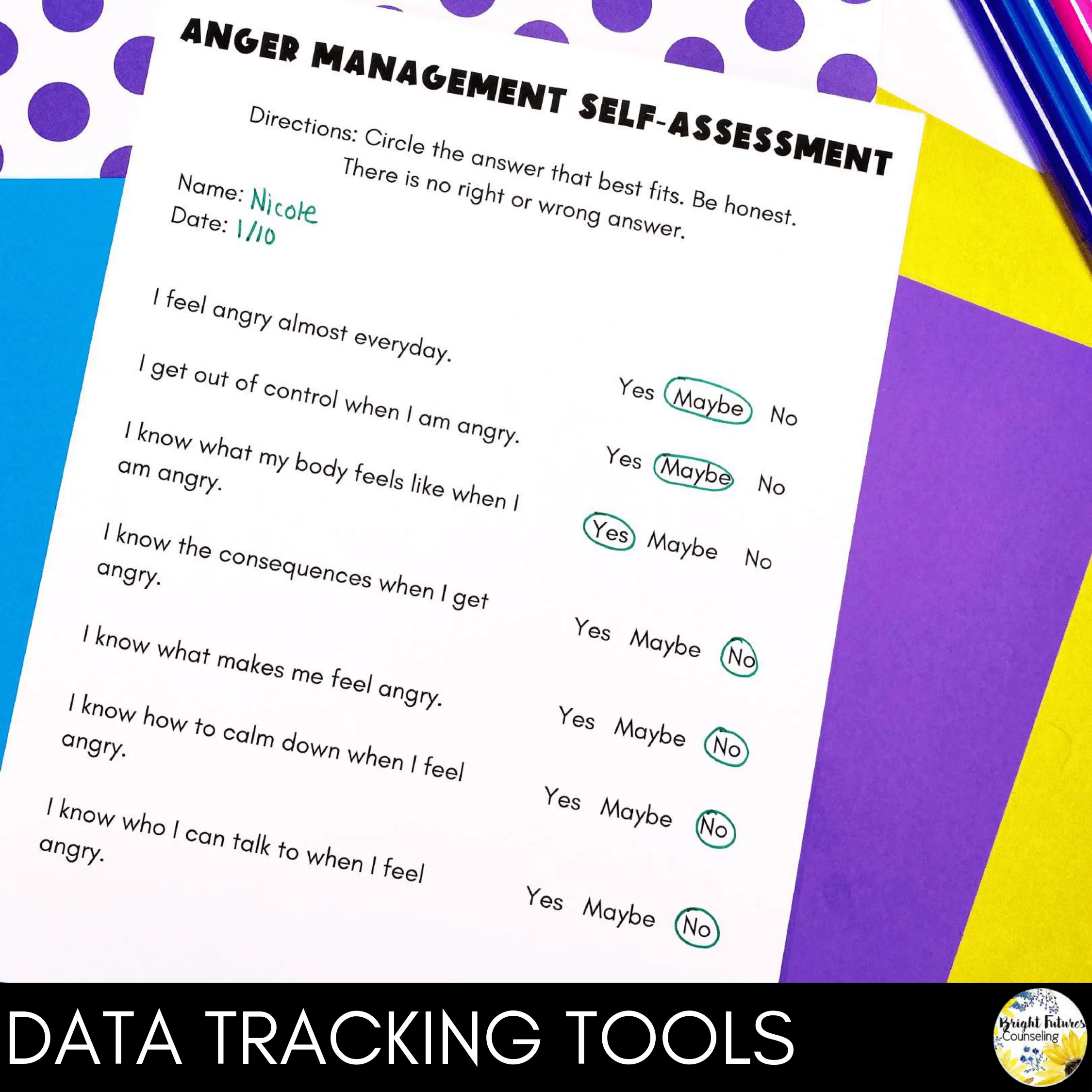 Anger Management Individual Counseling Curriculum + Data Tracking Tools - Image 10