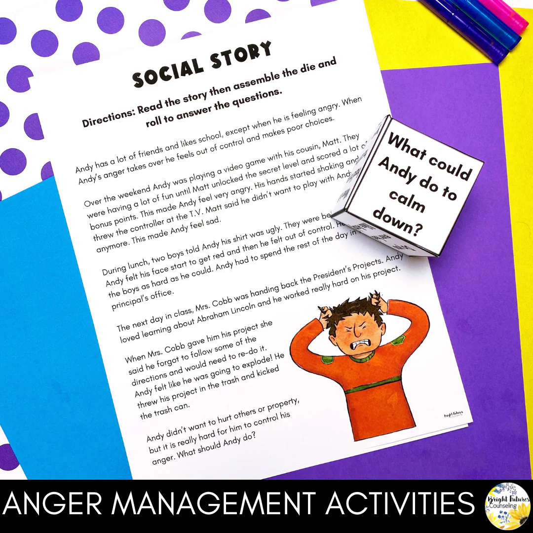 Anger Management Individual Counseling Curriculum + Data Tracking Tools - Image 8