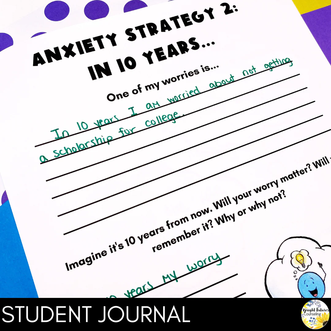 Anxiety & Worry Individual Counseling Curriculum | Coping Skills and Strategies - Image 5