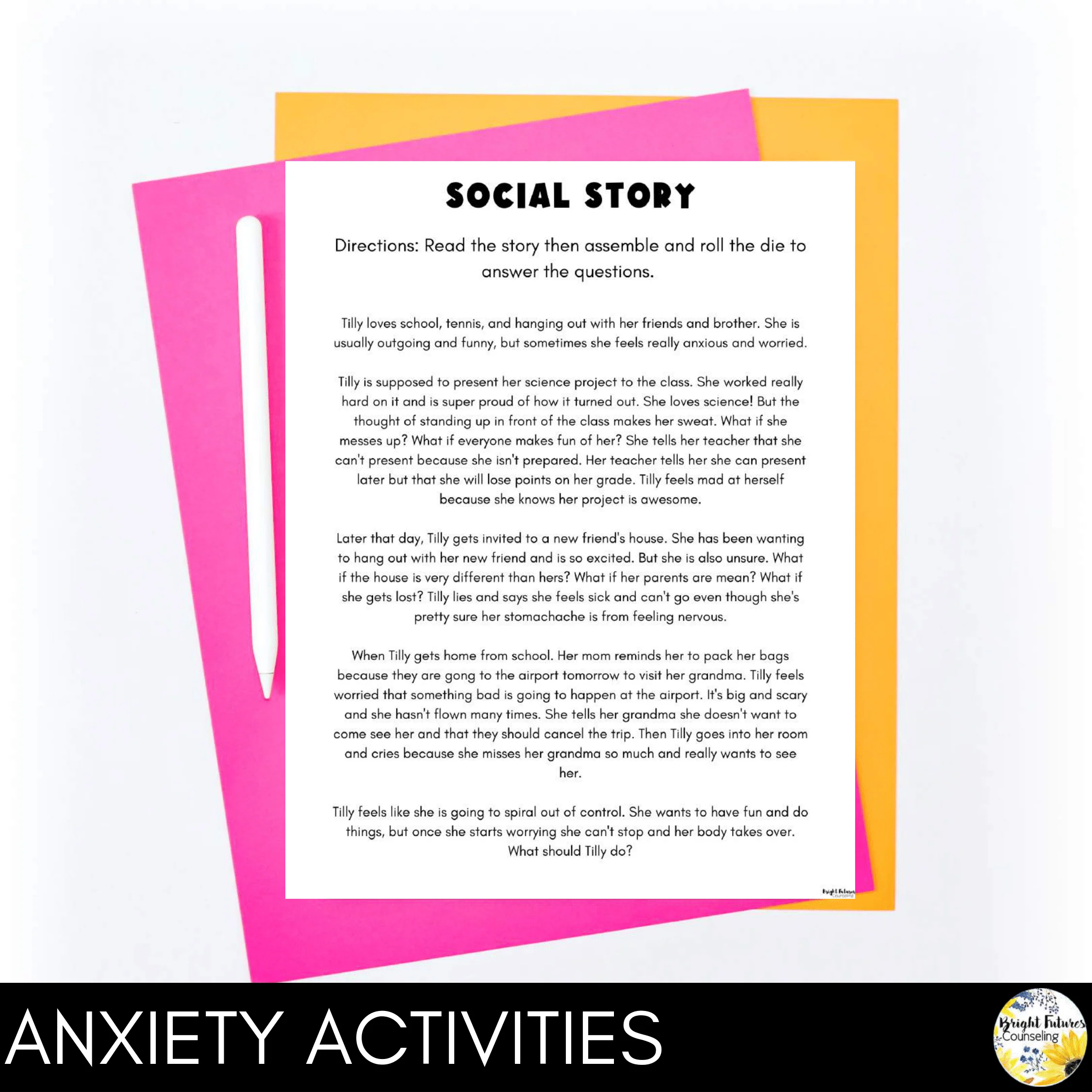 Anxiety & Worry Individual Counseling Curriculum | Coping Skills and Strategies - Image 6