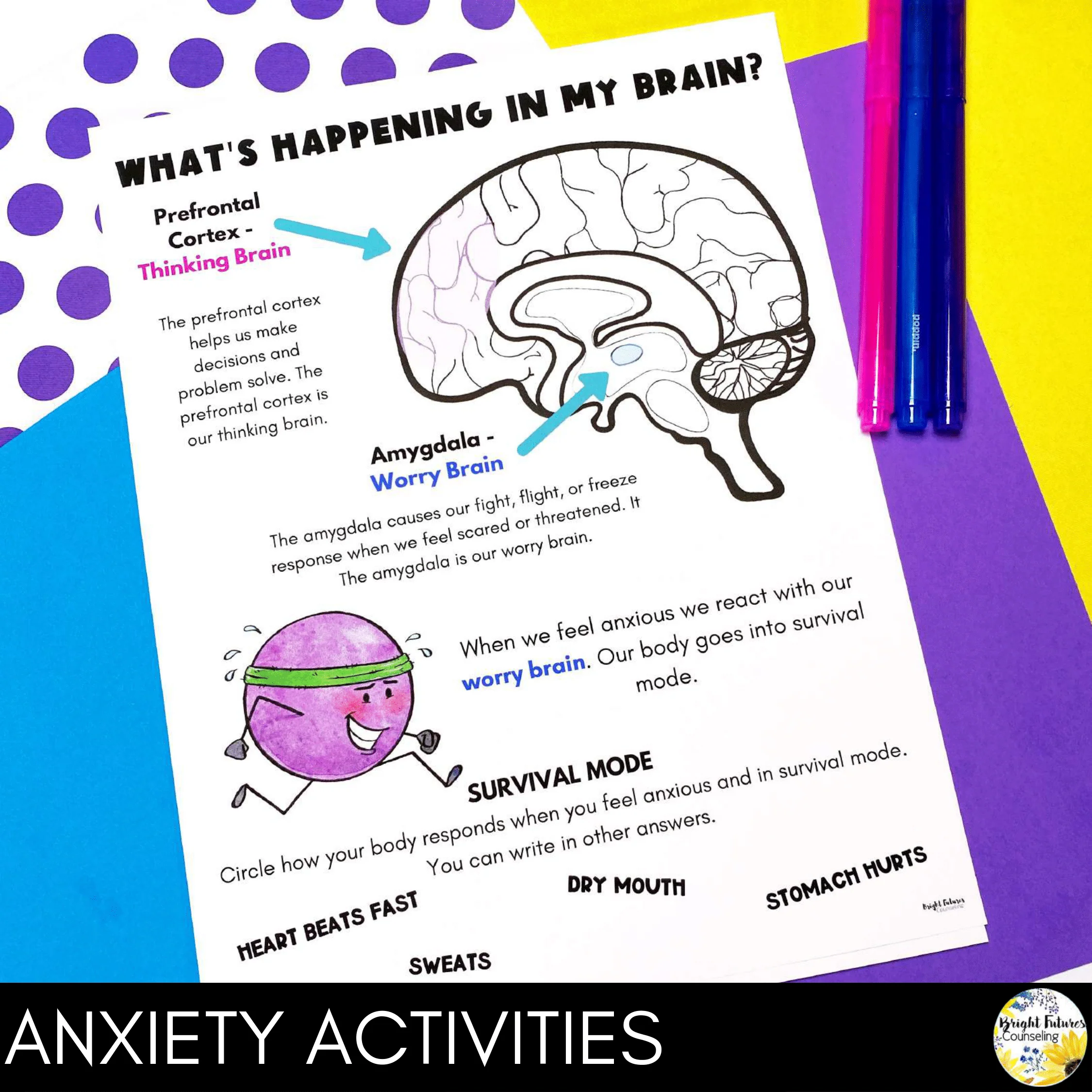 Anxiety & Worry Individual Counseling Curriculum | Coping Skills and Strategies - Image 8
