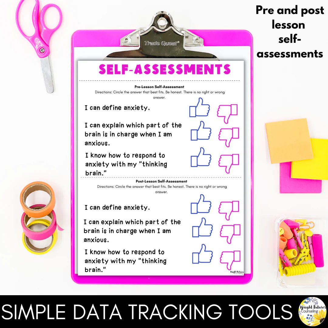 Anxiety Management and Coping Skills SEL Classroom Lesson for School Counseling - Image 8