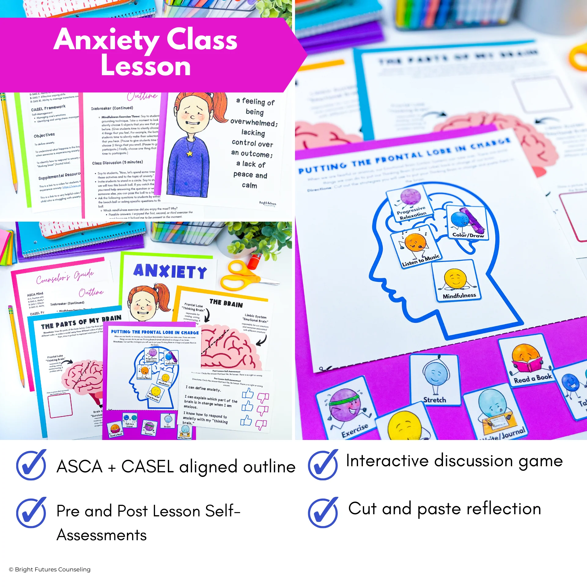 Anxiety 3 Tier Curriculum-Comprehensive Research-Based School Counseling Program - Image 3