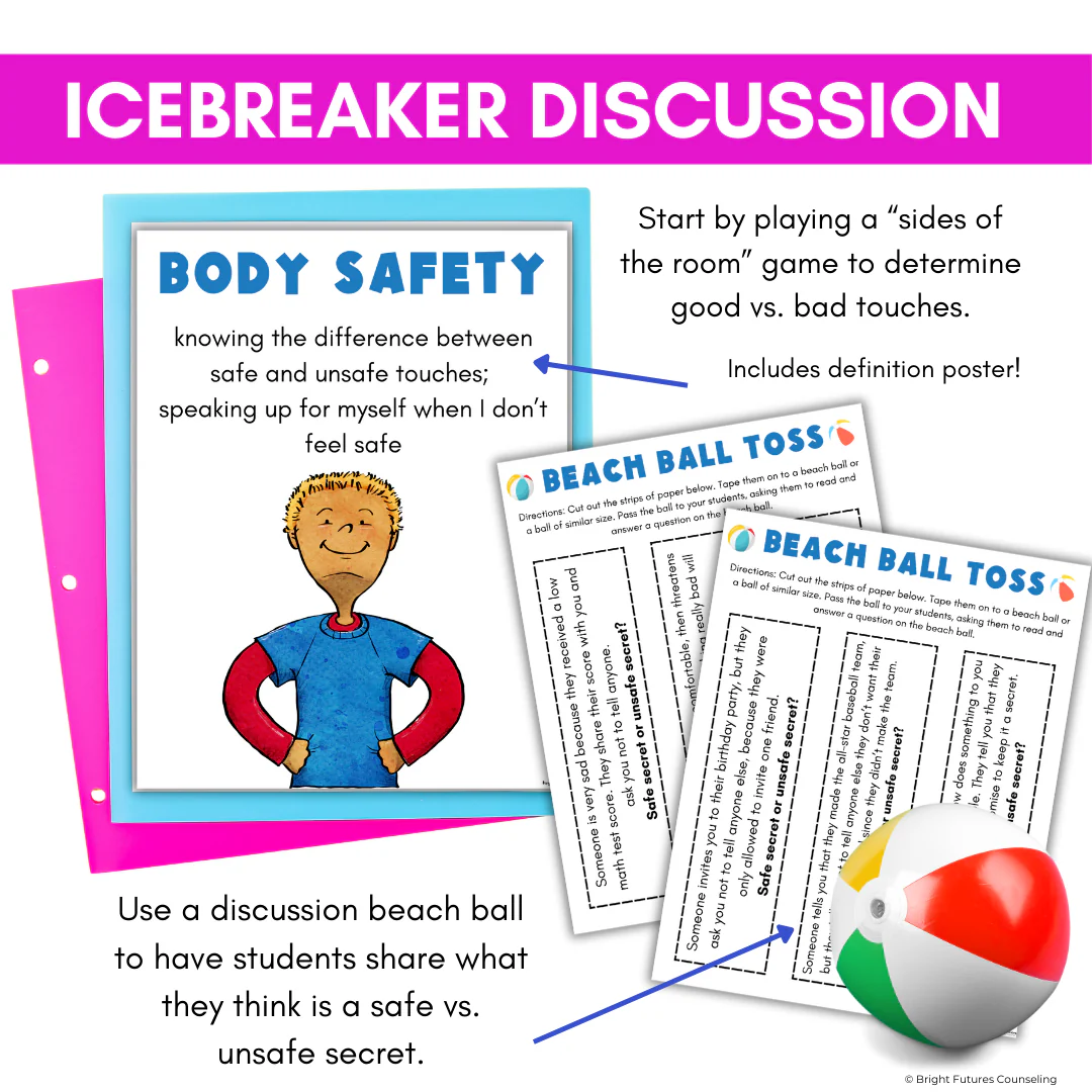 Body Safety Lesson - Safe vs. Unsafe Touch Erin's Law Lesson - Image 8