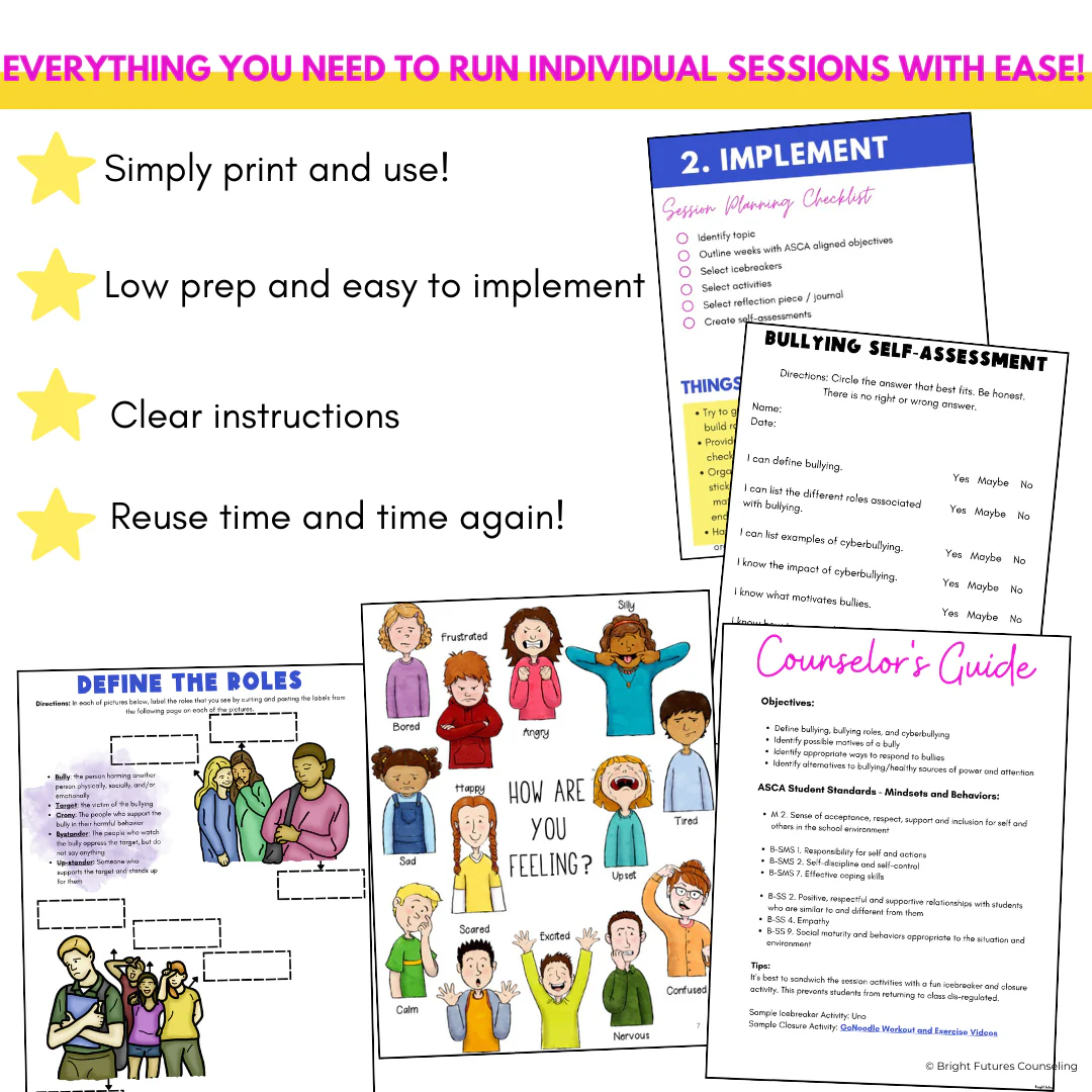Bullying Prevention & Cyberbullying- Middle School Counseling - Image 13