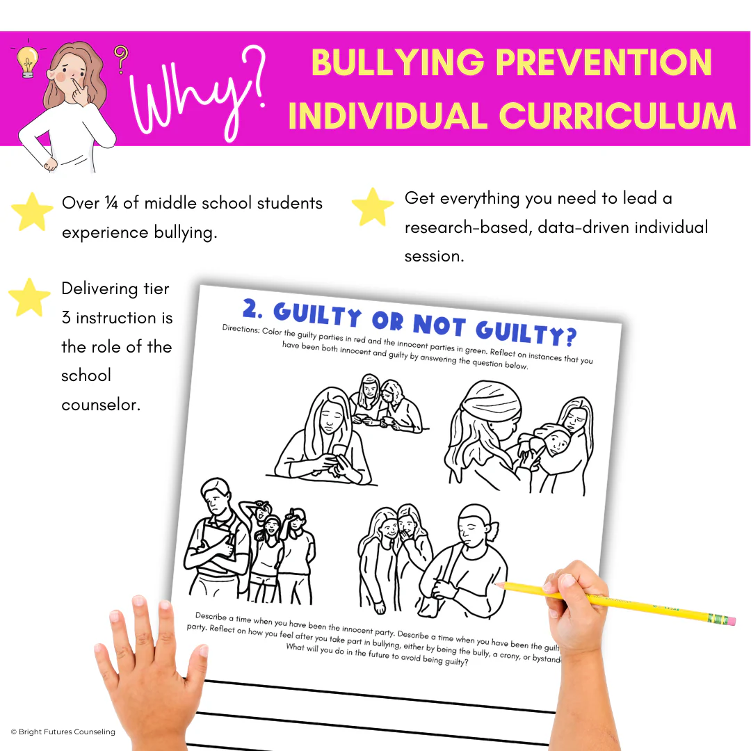 Bullying Prevention & Cyberbullying- Middle School Counseling - Image 3