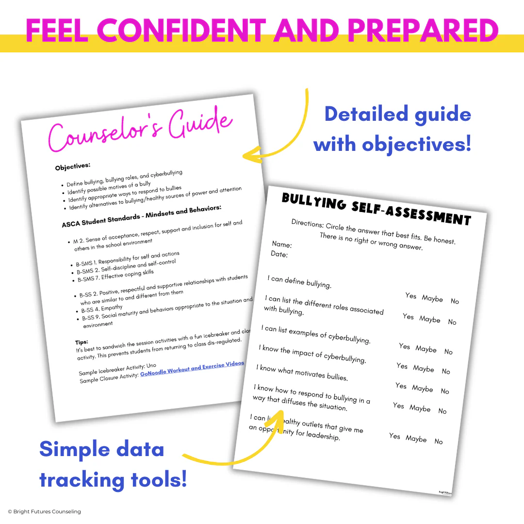 Bullying Prevention & Cyberbullying- Middle School Counseling - Image 5