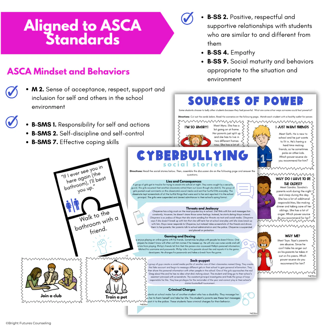 Bullying Prevention & Cyberbullying- Middle School Counseling - Image 7