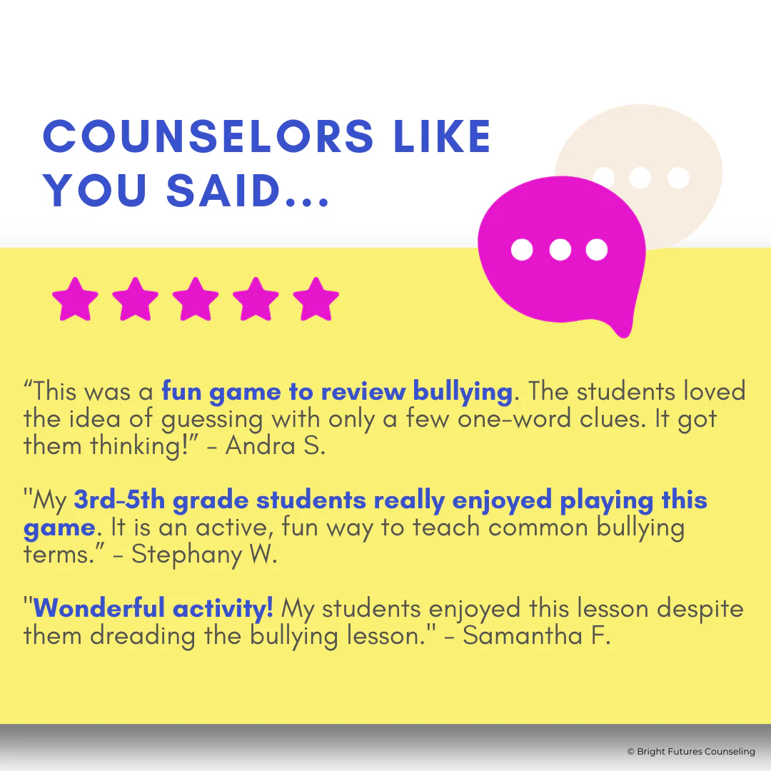 Bullying Prevention Game - Salad Bowl Charades School Counseling Game - Image 8