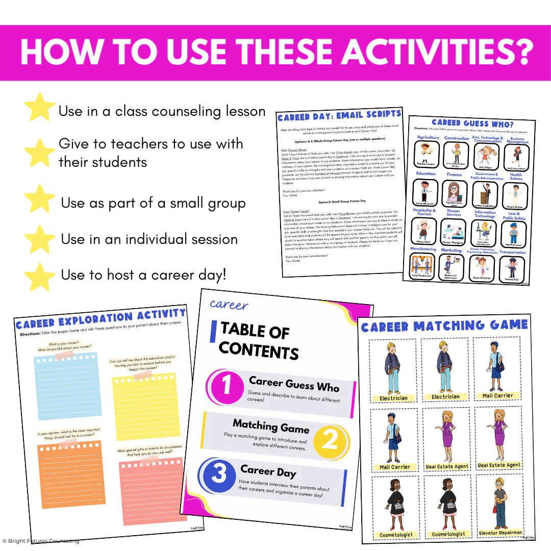 Career Exploration Lesson for Elementary - Career Exploration Worksheets - Image 8