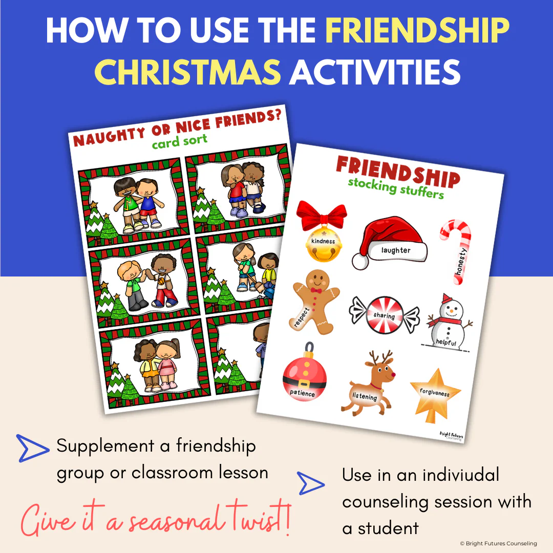 Christmas & Holiday Friendship Activities - Holiday Games & SEL Friendship Craft - Image 9