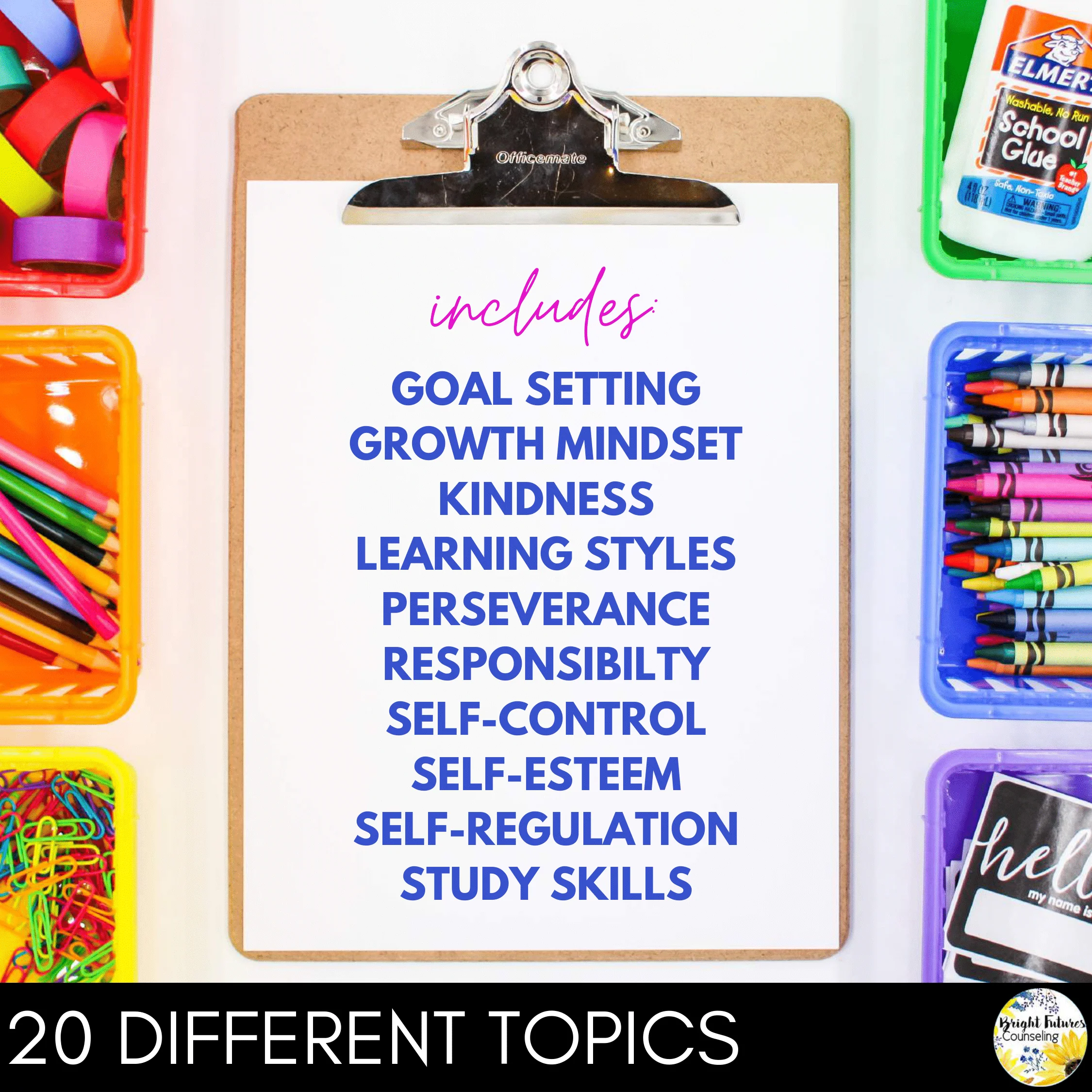 Elementary School Counseling Low-Prep and Engaging SEL Guidance Lessons Bundle - Image 3