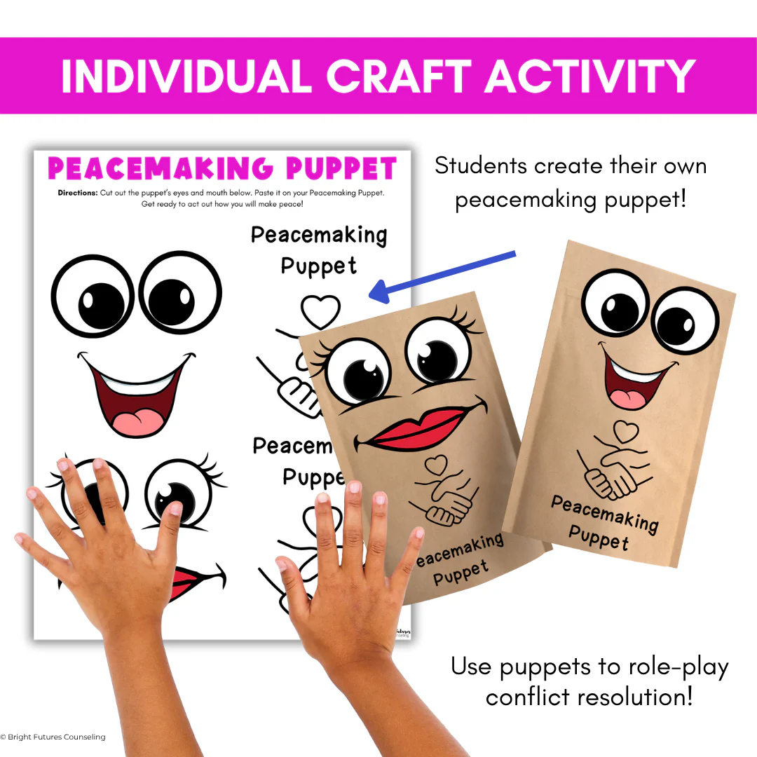 Conflict Resolution Activities & Peacemaking Lesson | Primary School Counseling - Image 11