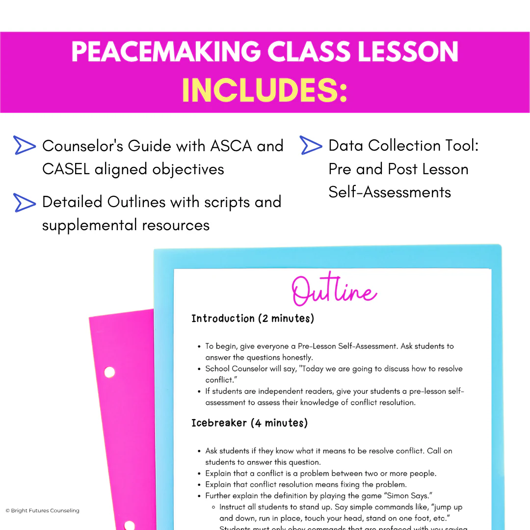 Conflict Resolution Activities & Peacemaking Lesson | Primary School Counseling - Image 4