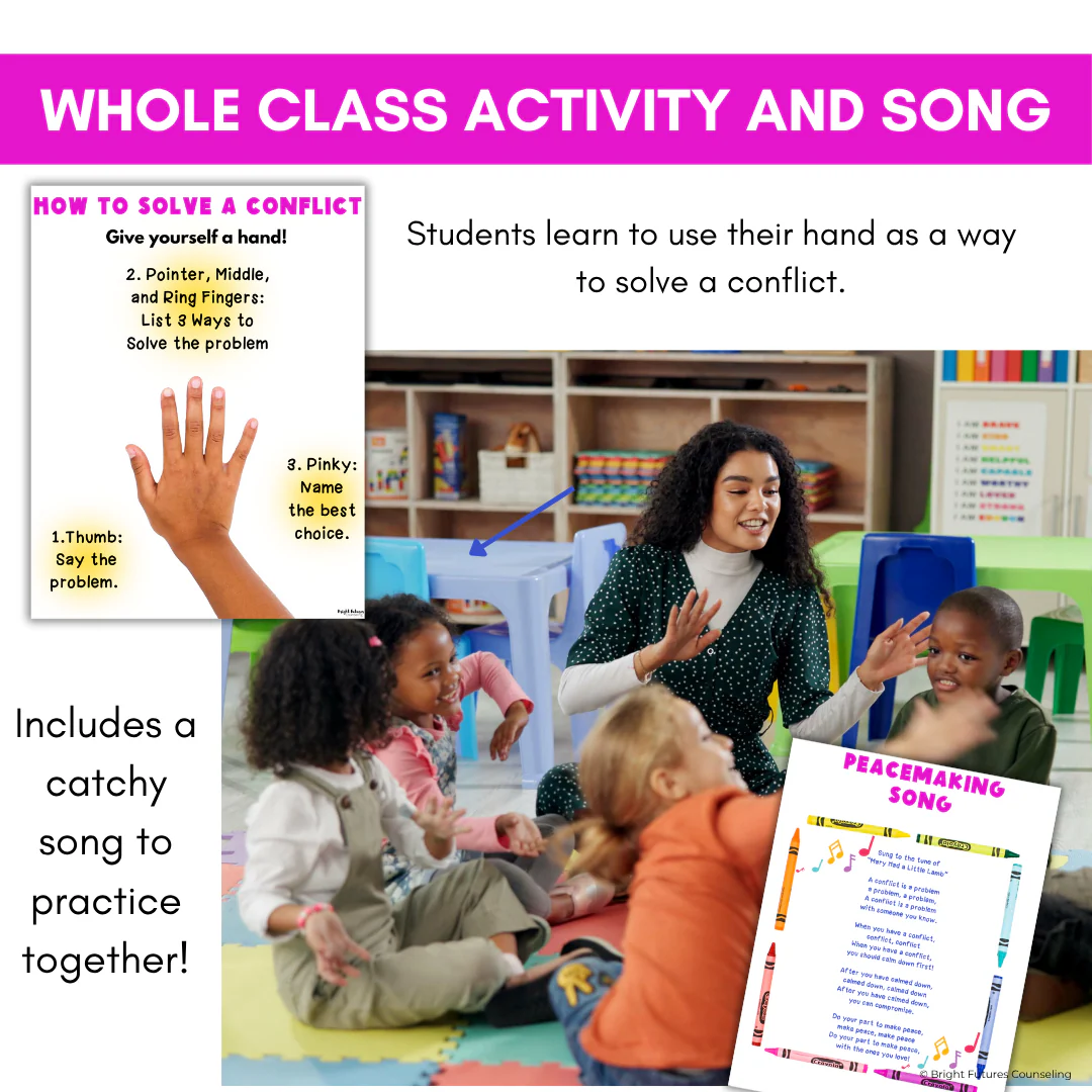 Conflict Resolution Activities & Peacemaking Lesson | Primary School Counseling - Image 9