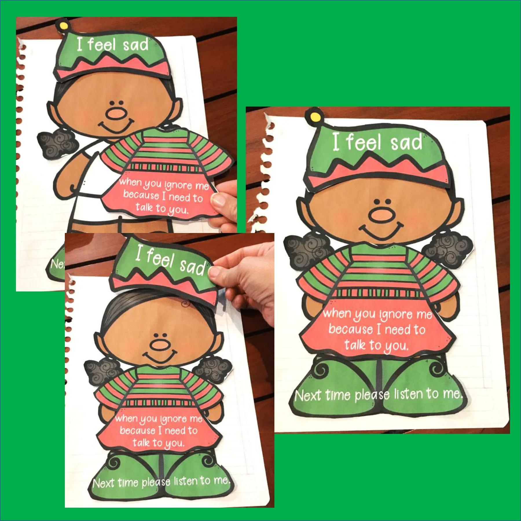 Conflict Resolution Christmas Activity Dress an Elf with I-Statements - Image 3