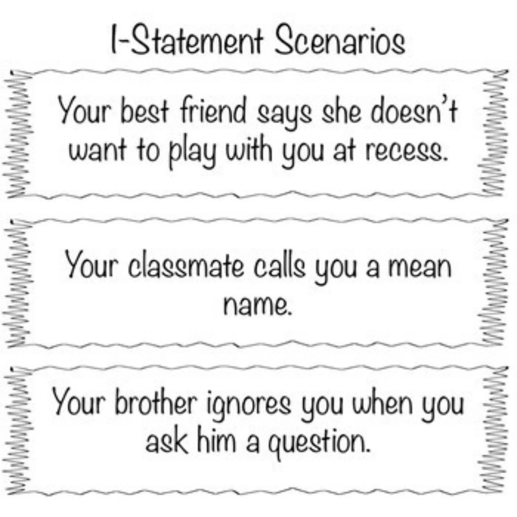 Conflict Resolution Counseling Activity Pack Wild About I-Statements - Image 4