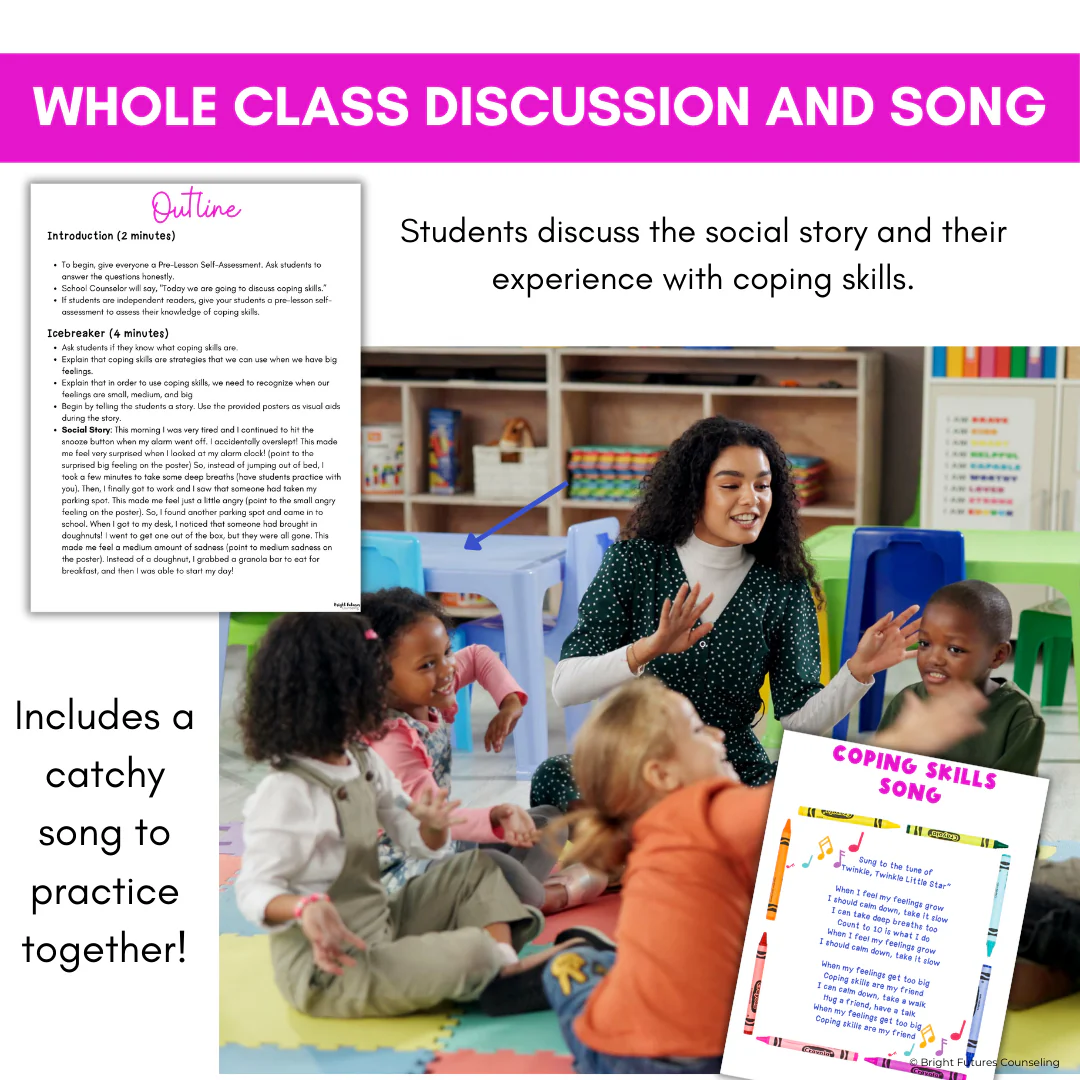 Coping Skills Activities & Lesson - Coping Skills Worksheets for Kindergarten - Image 9