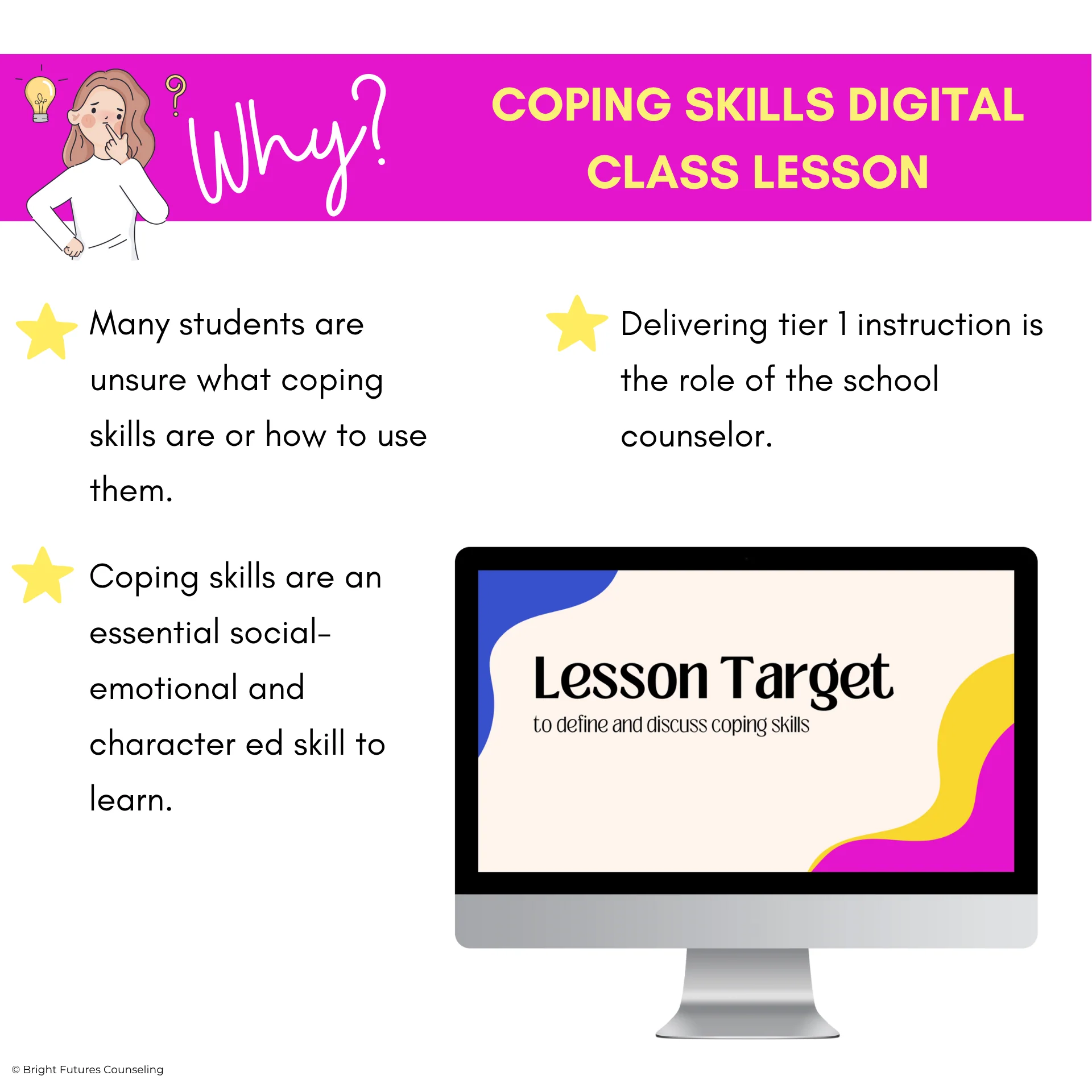Coping Skills Activity & Lesson - Digital Lesson with Coping Strategies Visuals - Image 3