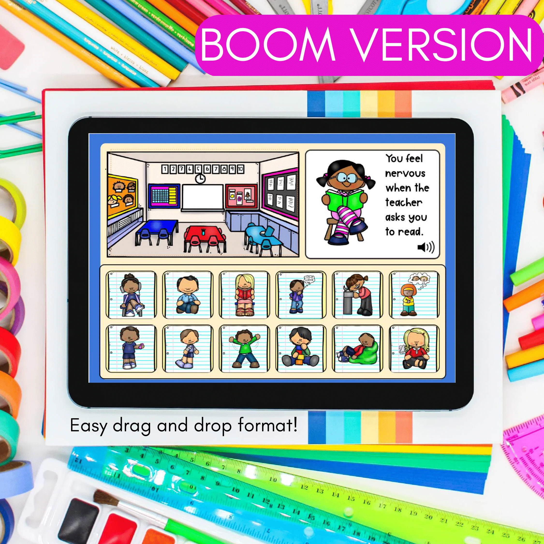 Coping Strategies Back to School Boom Cards + Google Slides Version - Image 4