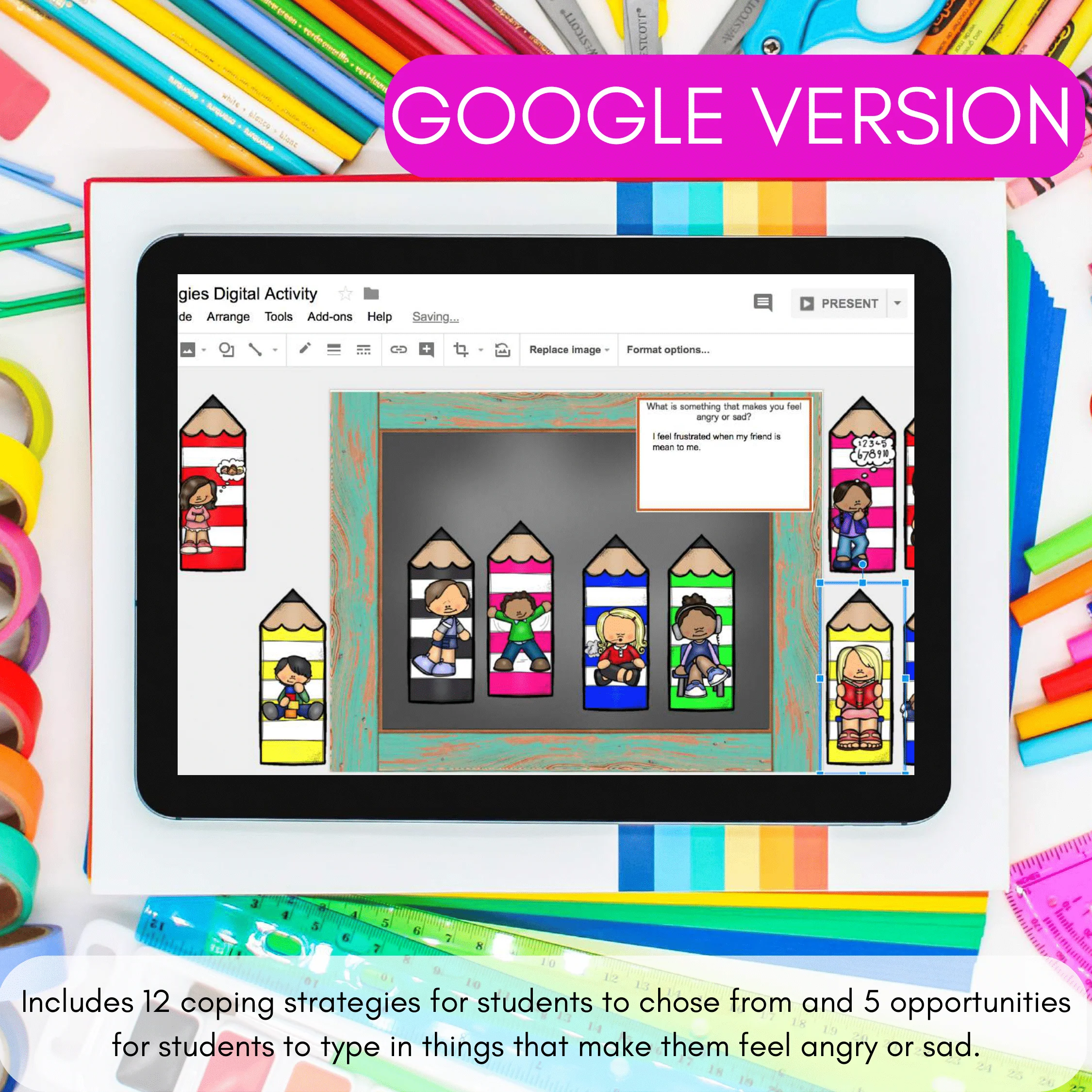 Coping Strategies Back to School Boom Cards + Google Slides Version - Image 7