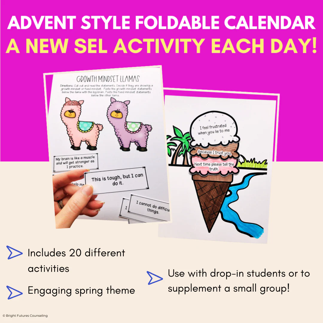 Countdown to Spring Break, School Counseling Spring Activity Pack - Image 3