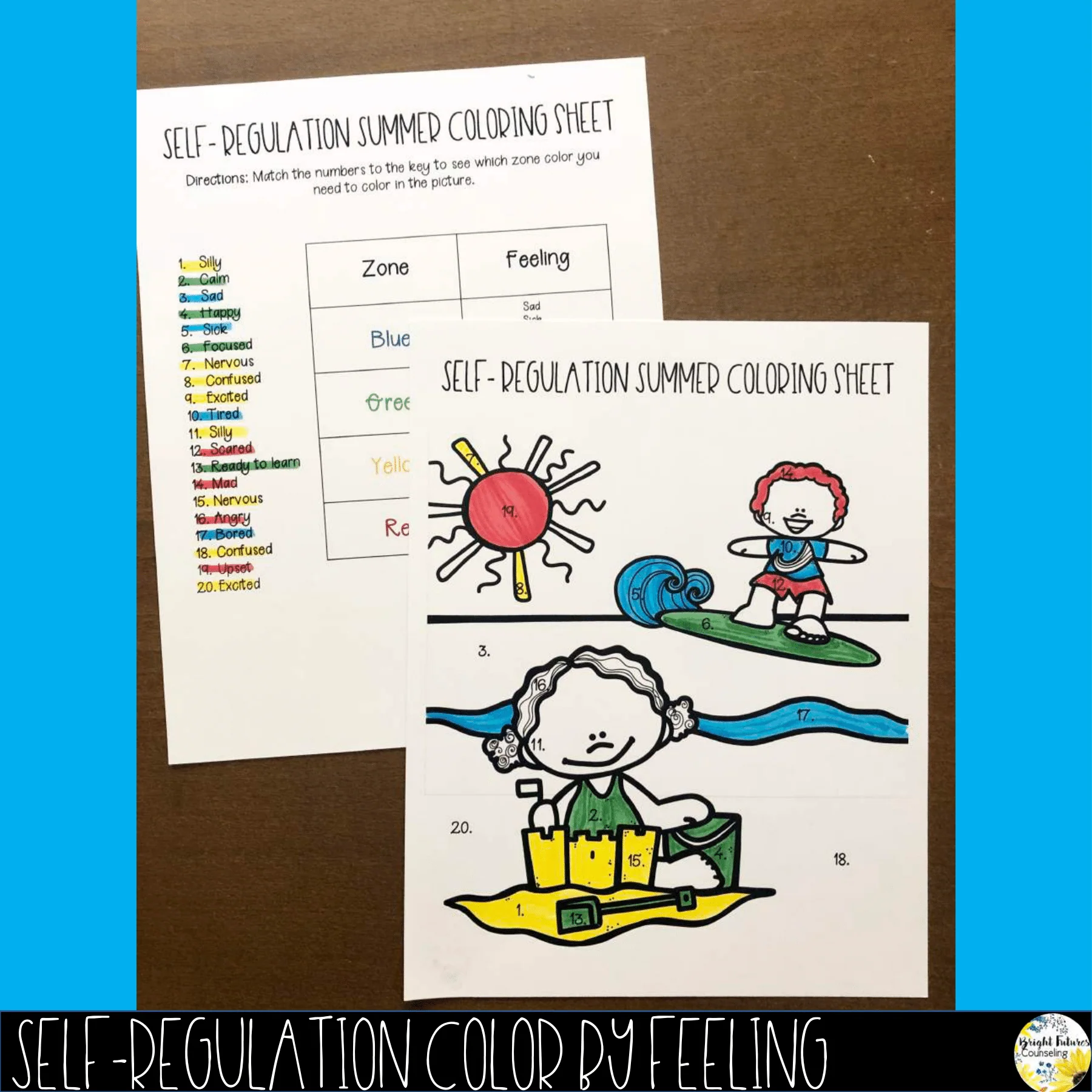 Countdown to Summer Break - End of the Year Counseling SEL Summer Activity Pack - Image 9