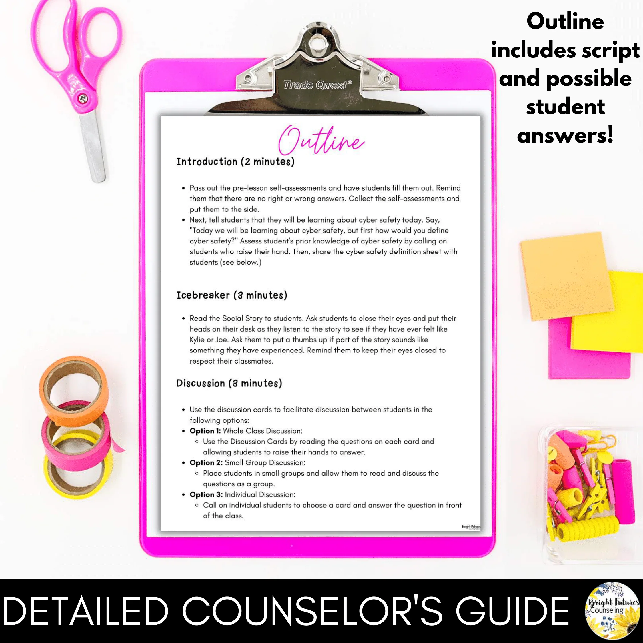 Cyber Safety SEL Lesson and Activities - Elementary School Counseling - Image 3