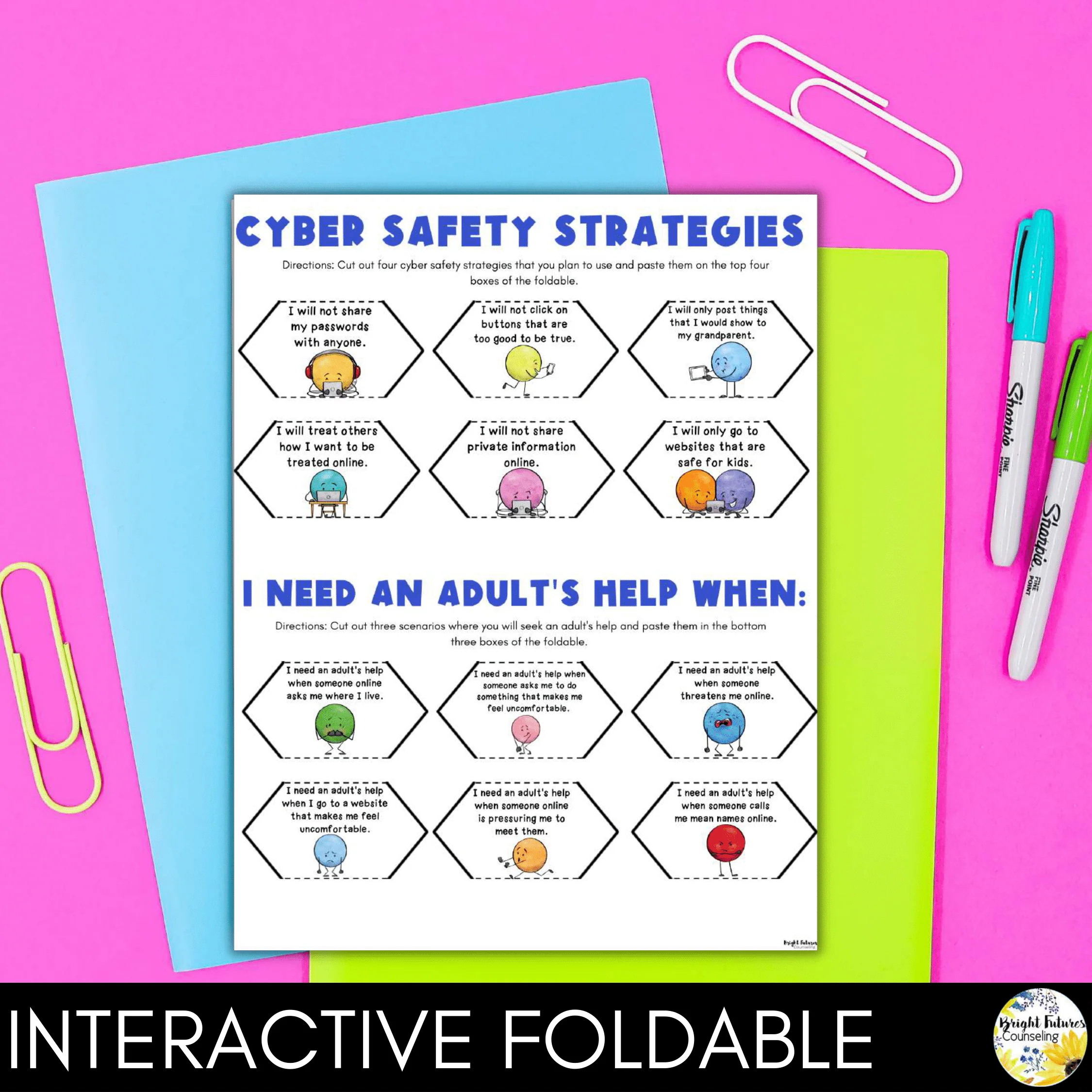Cyber Safety SEL Lesson and Activities - Elementary School Counseling - Image 9