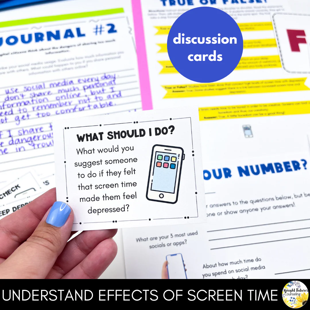 Cyberbullying & Cyber Safety Middle School Counseling Group and Activities - Image 15