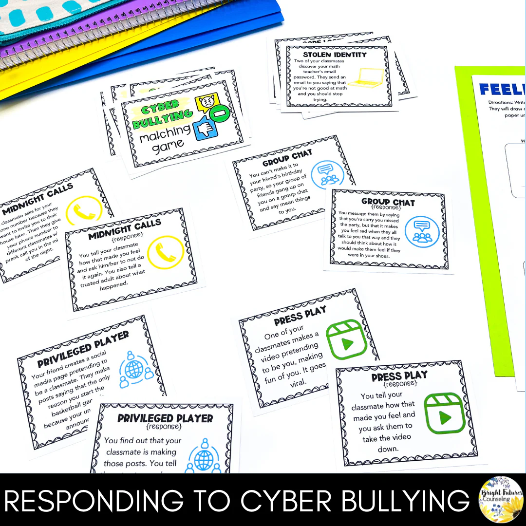 Cyberbullying & Cyber Safety Middle School Counseling Group and Activities - Image 19