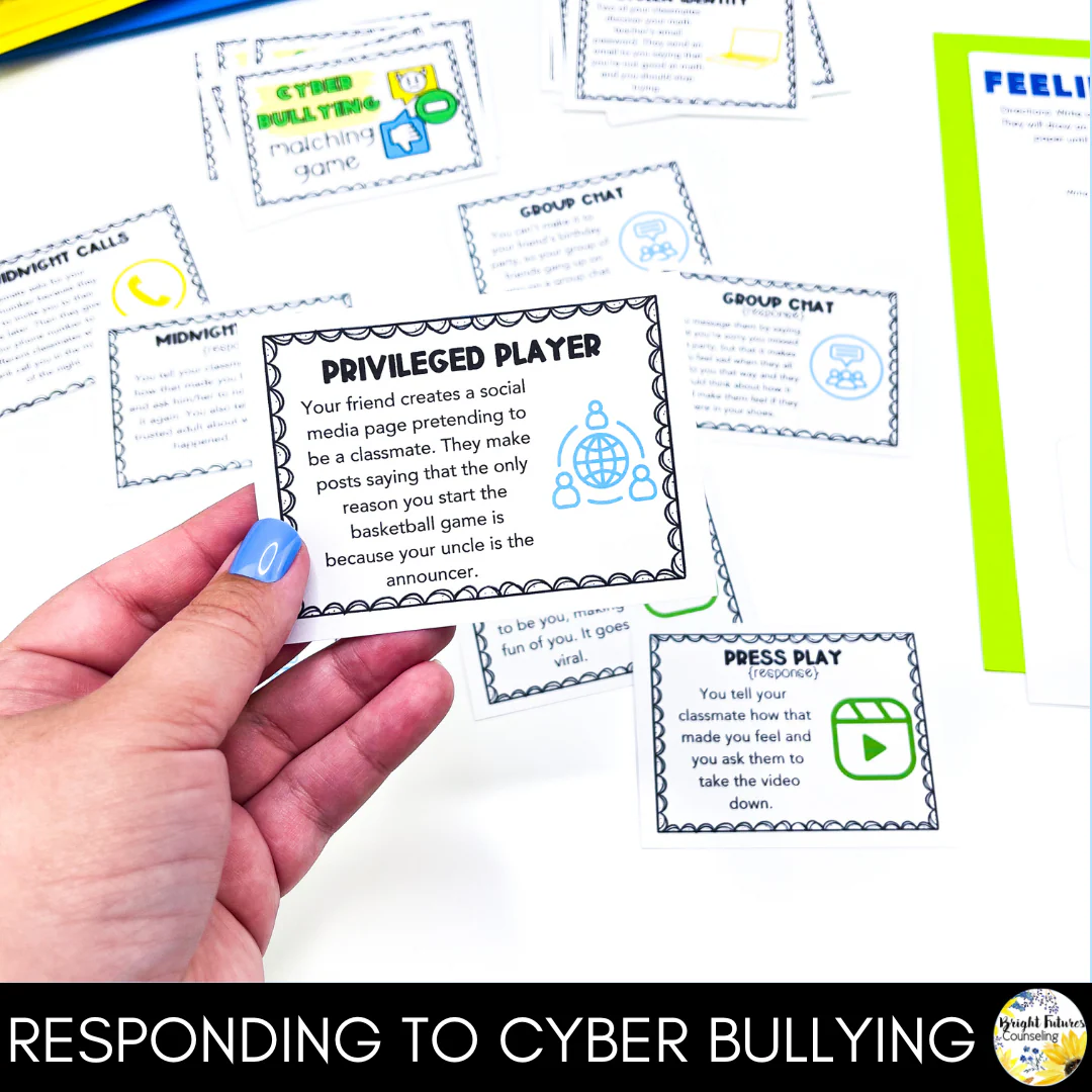 Cyberbullying & Cyber Safety Middle School Counseling Group and Activities - Image 20