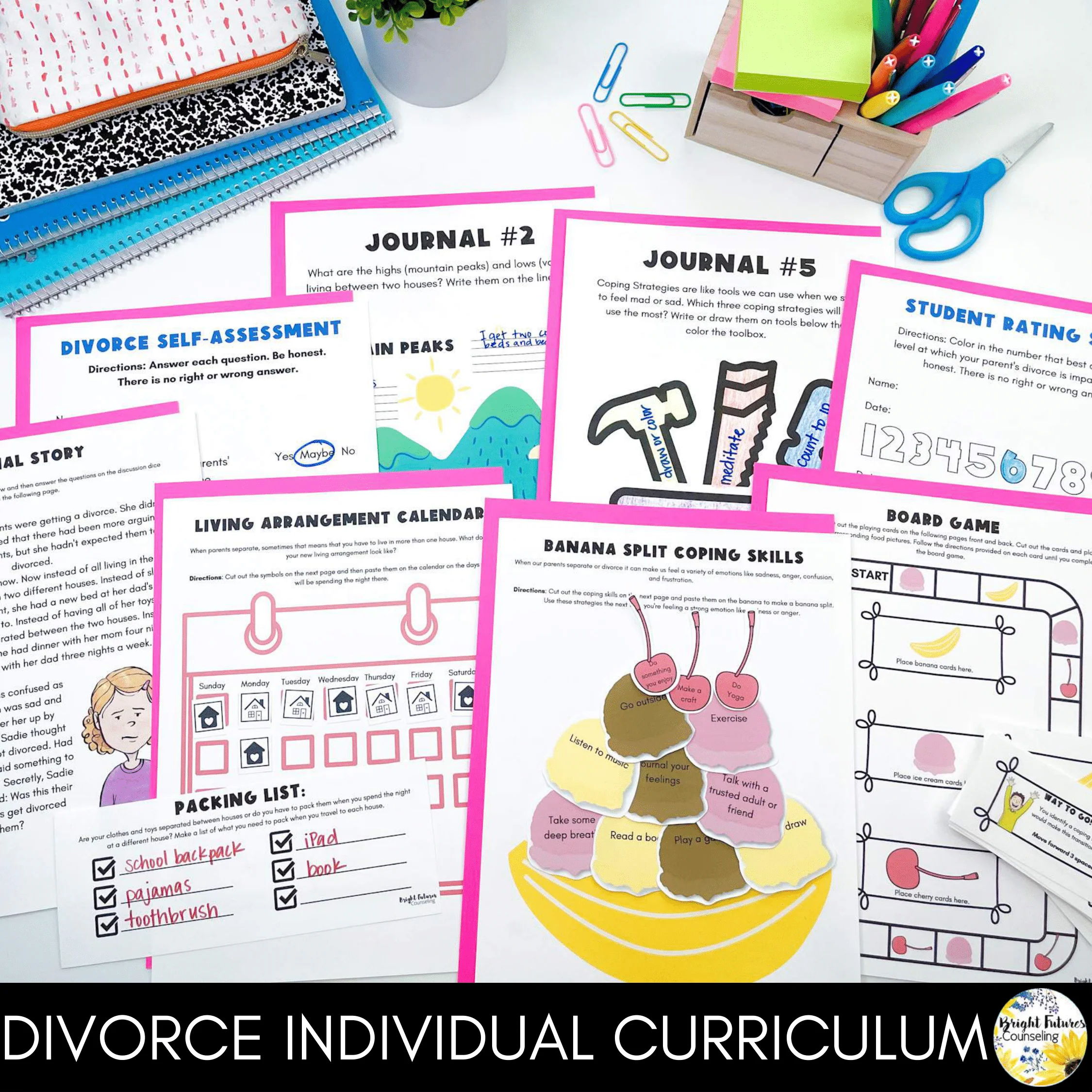 Divorce Individual Counseling Curriculum + Data Tracking Tools - Image 4