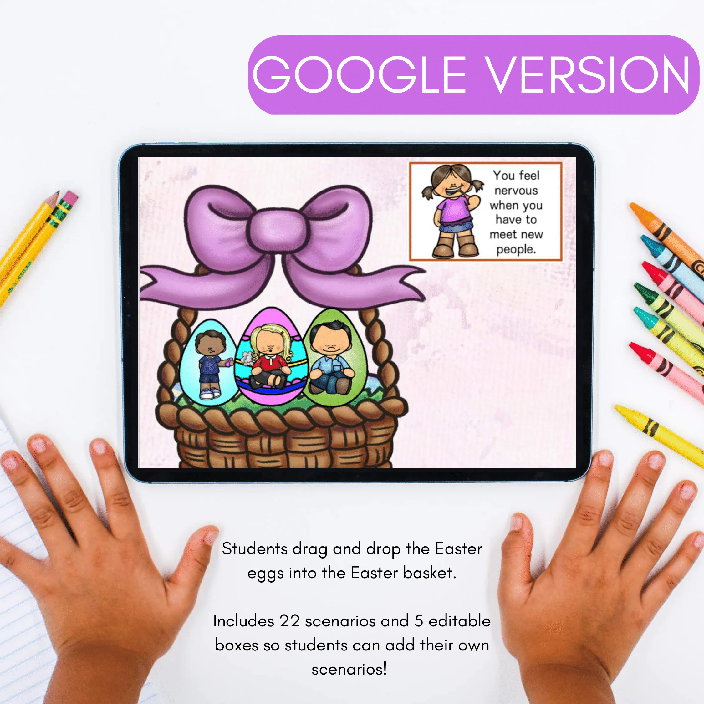Easter Coping Strategies Distance Learning Boom Cards + Google Slides Version - Image 6