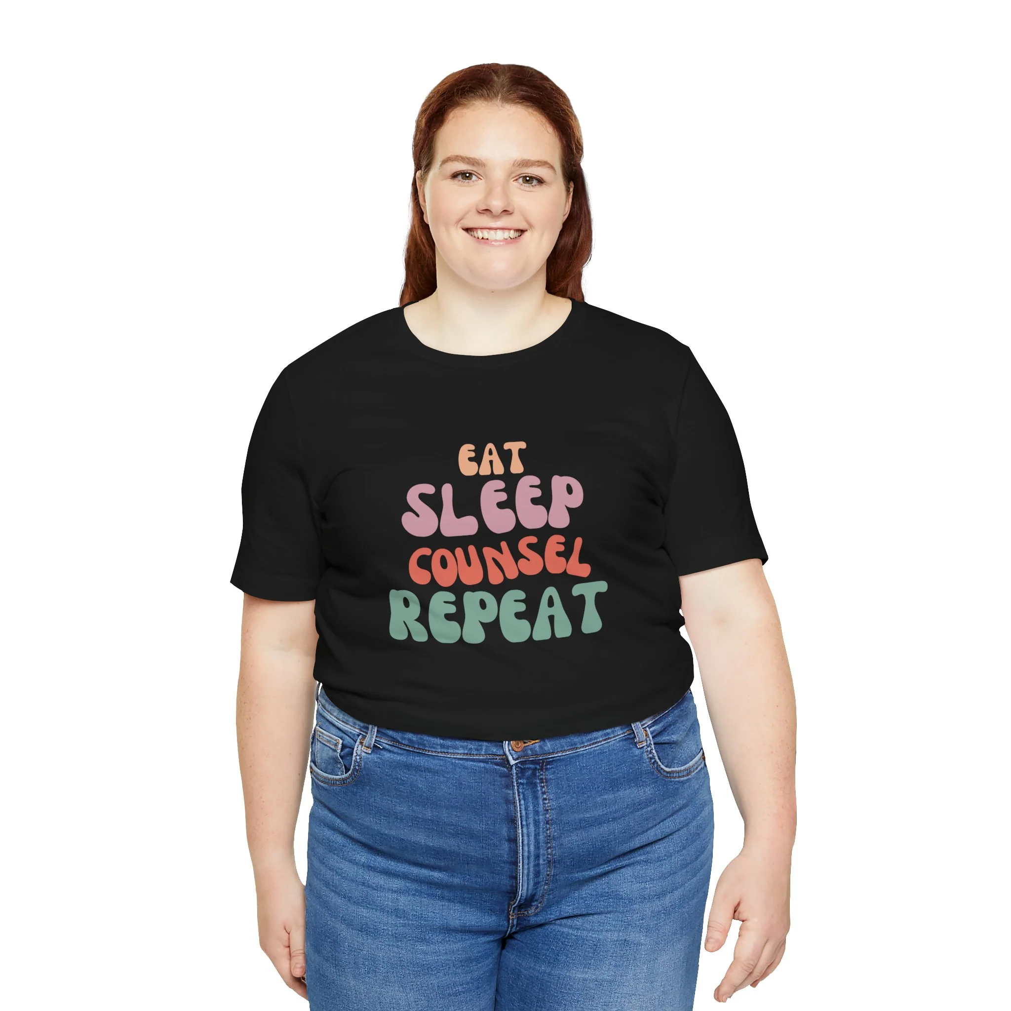 Eat Sleep Counsel Repeat T-Shirt - Image 8