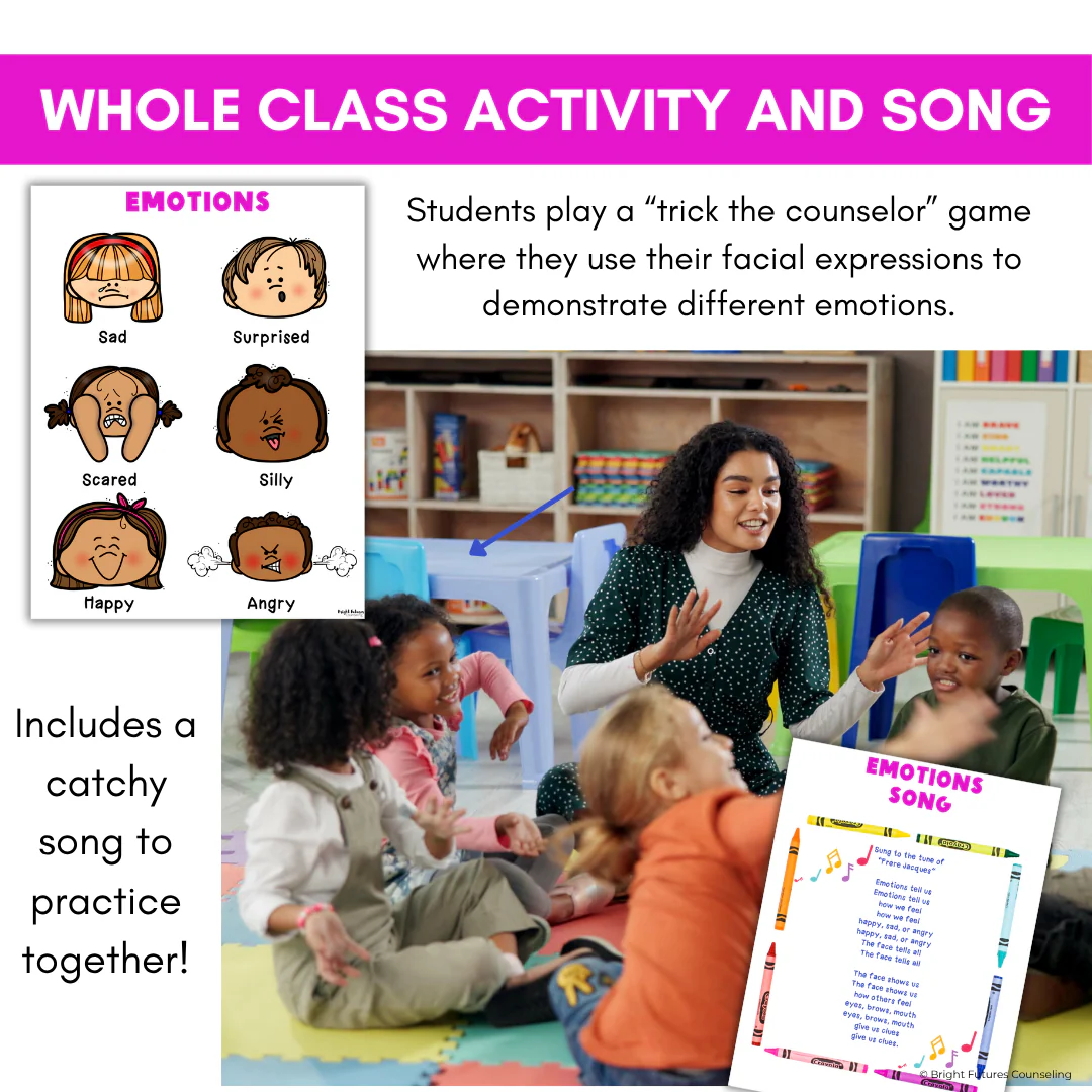 Emotion Identification Feelings Recognition Kindergarten Social Emotional Lesson - Image 9