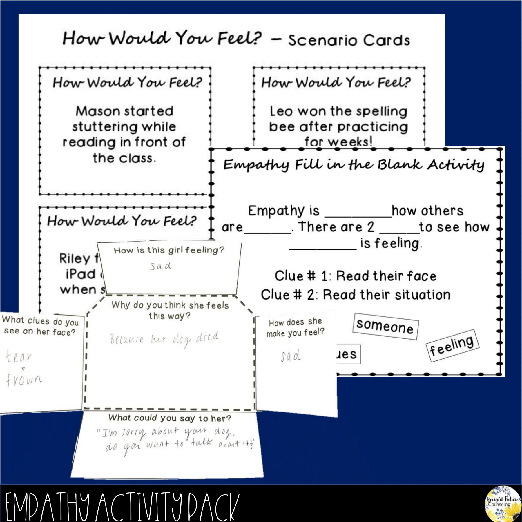 Empathy BUNDLE Elementary School Counseling Games, Activities, and Lessons - Image 4
