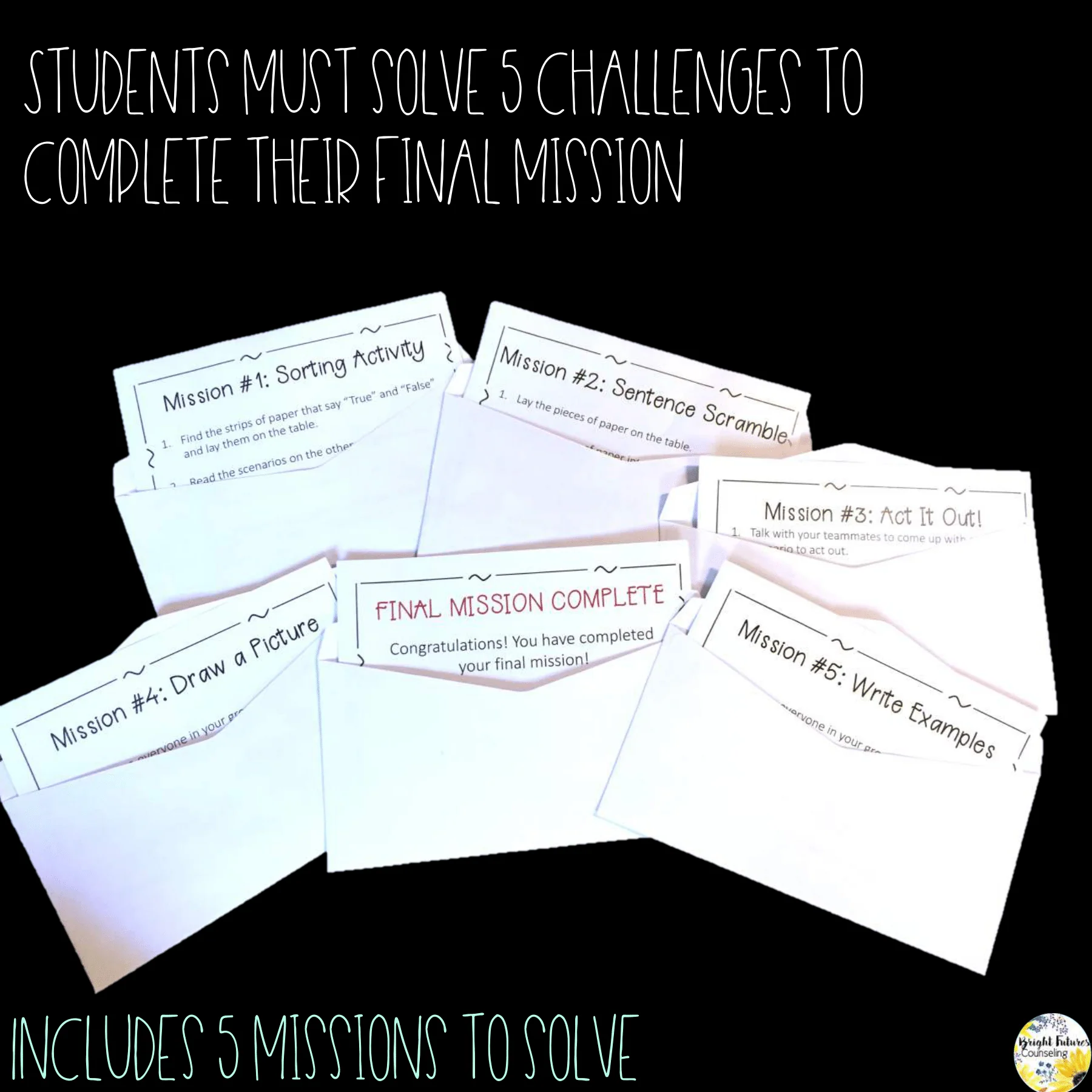 Interactive Classroom Guidance Lesson BUNDLE Escape Room Style Mission Series - Image 3