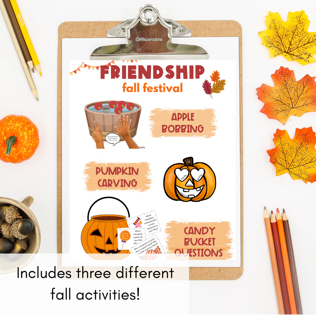 Fall Friendship Activities - Friendship Fall Festival Autumn Counseling Activity - Image 2