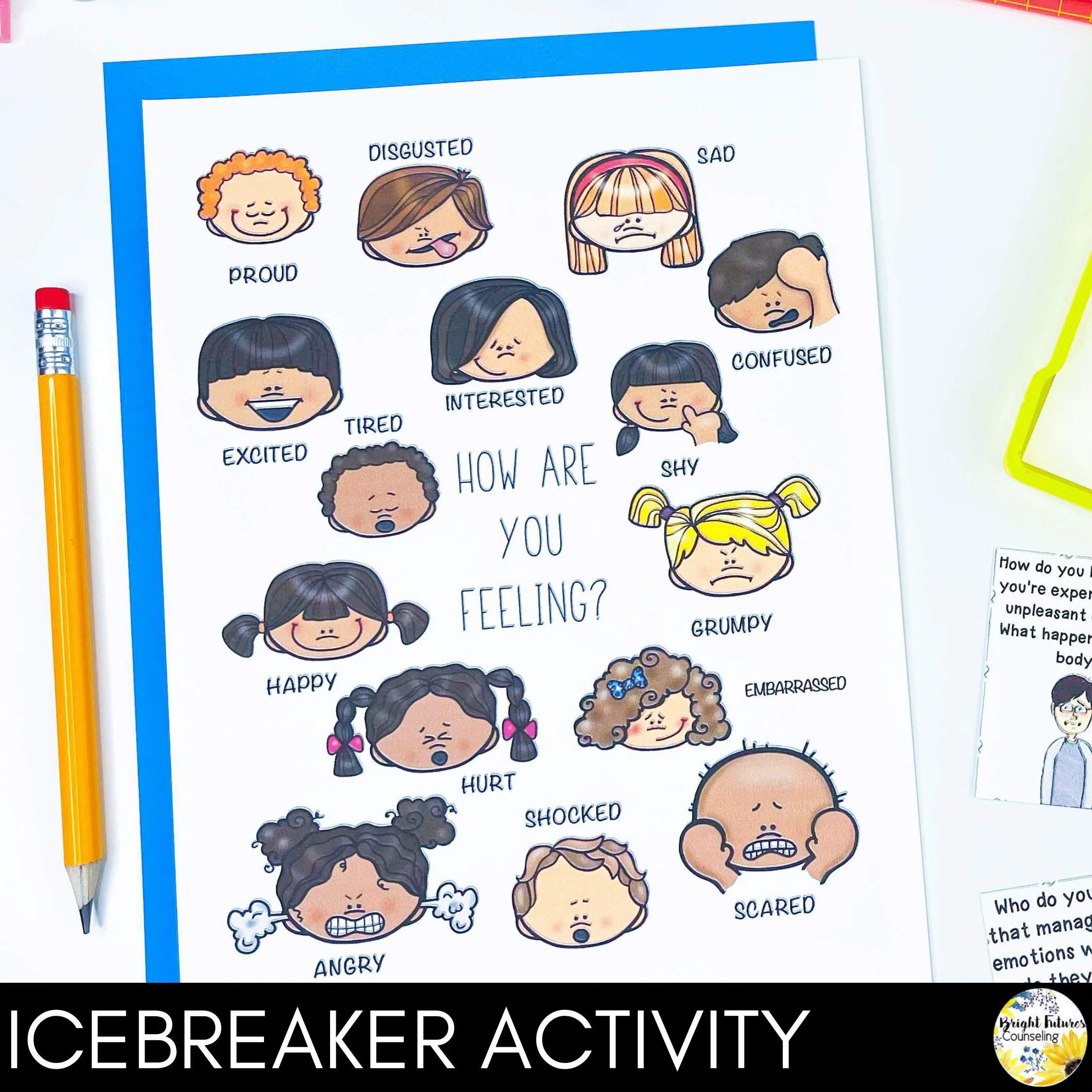 Feelings & Emotions Counseling Lesson: Social Emotional Learning Activities - Image 5