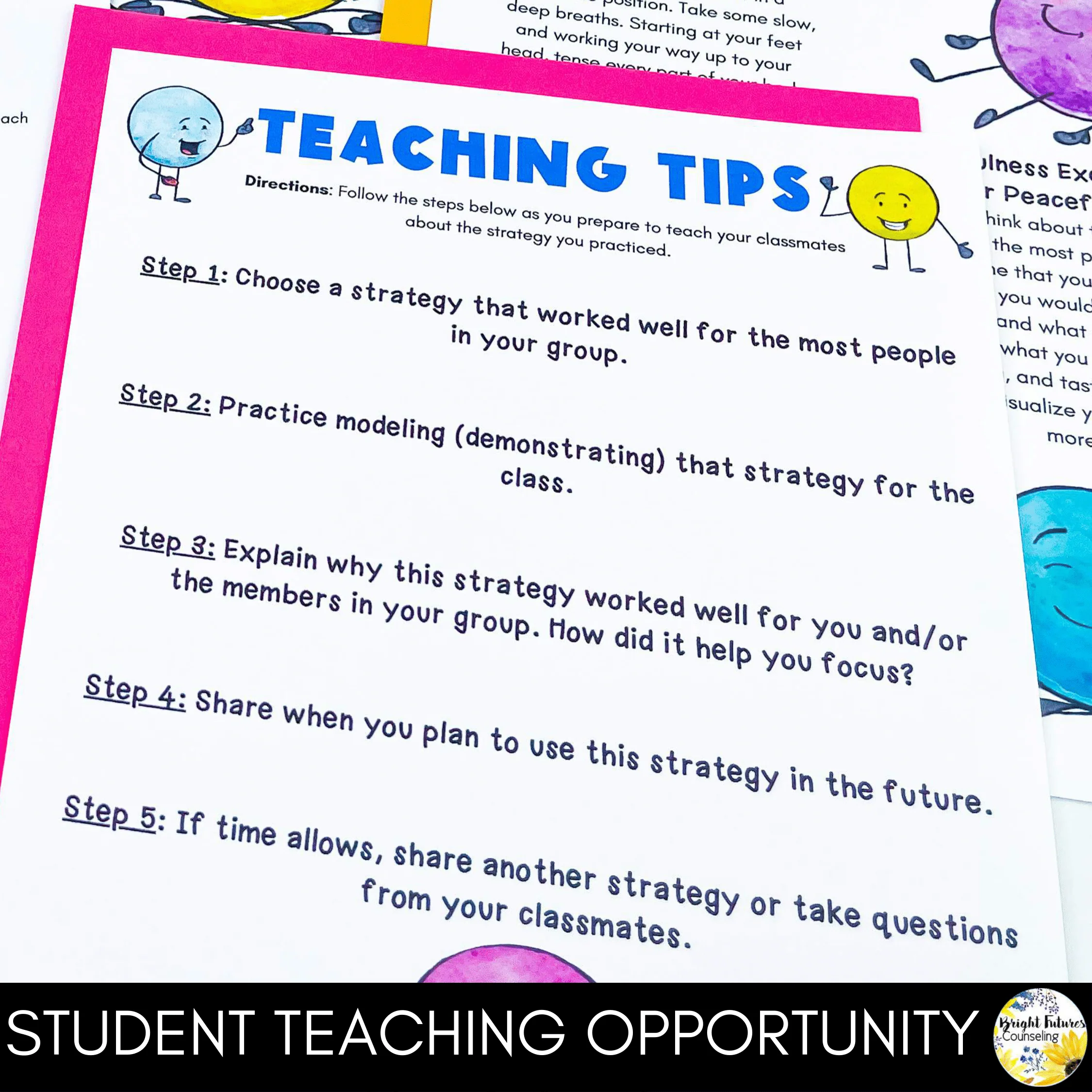 Focus and Attention Lesson for Social Emotional Learning and School Counseling - Image 7