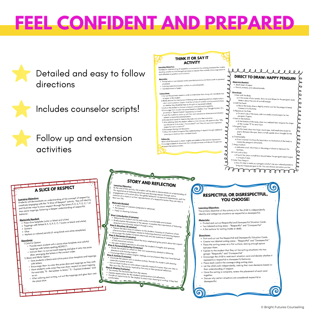 Following Directions & Respect Activities - Engaging Activities to Teach Respect - Image 4