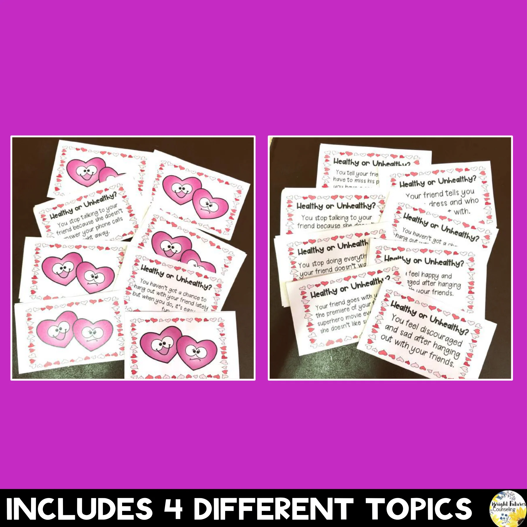 Friendships Discussion Cards - Healthy vs. Unhealthy Valentine's Day Cards - Image 6