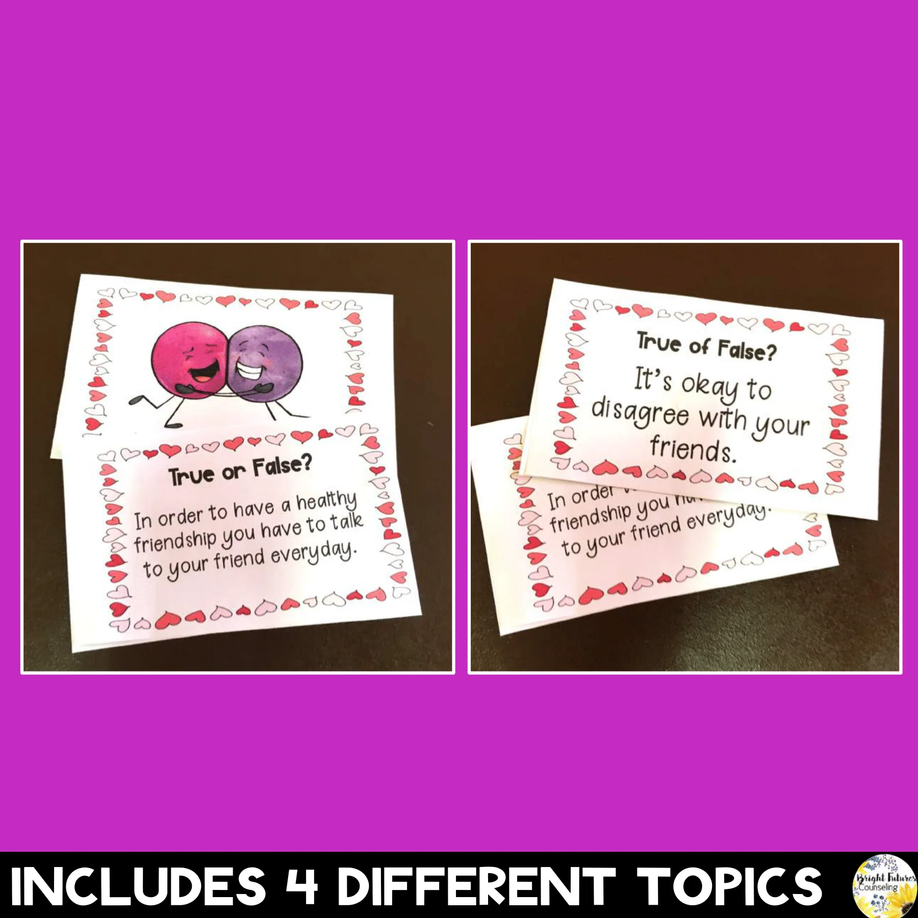 Friendships Discussion Cards - Healthy vs. Unhealthy Valentine's Day Cards - Image 9