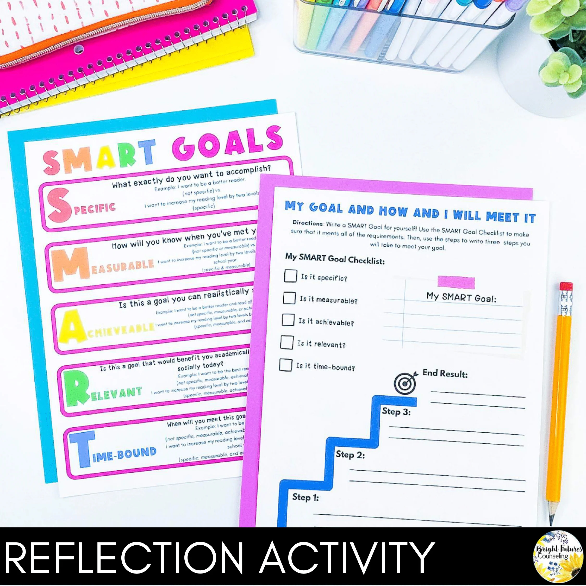 Goal Setting Lesson for Social Emotional Learning & Elementary School Counseling - Image 8