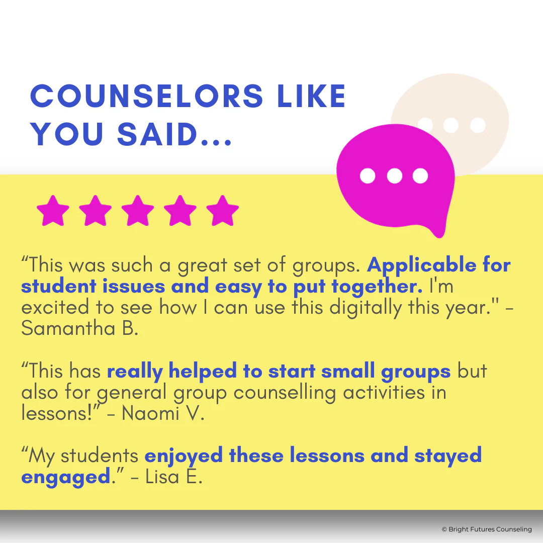 Group Curriculum BUNDLE II 10 Counseling Small Groups - Image 7