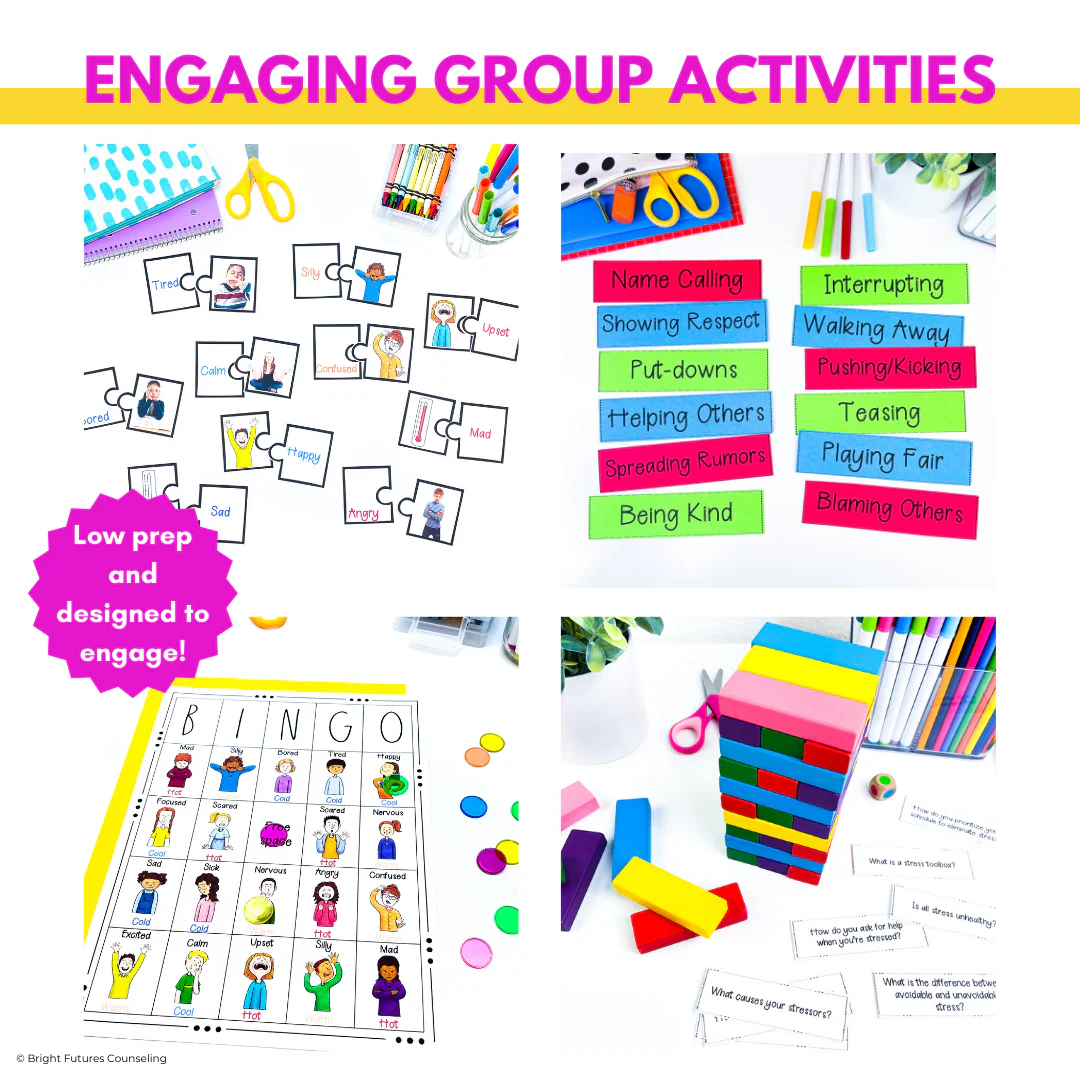 Group Curriculum BUNDLE II 10 Counseling Small Groups - Image 9
